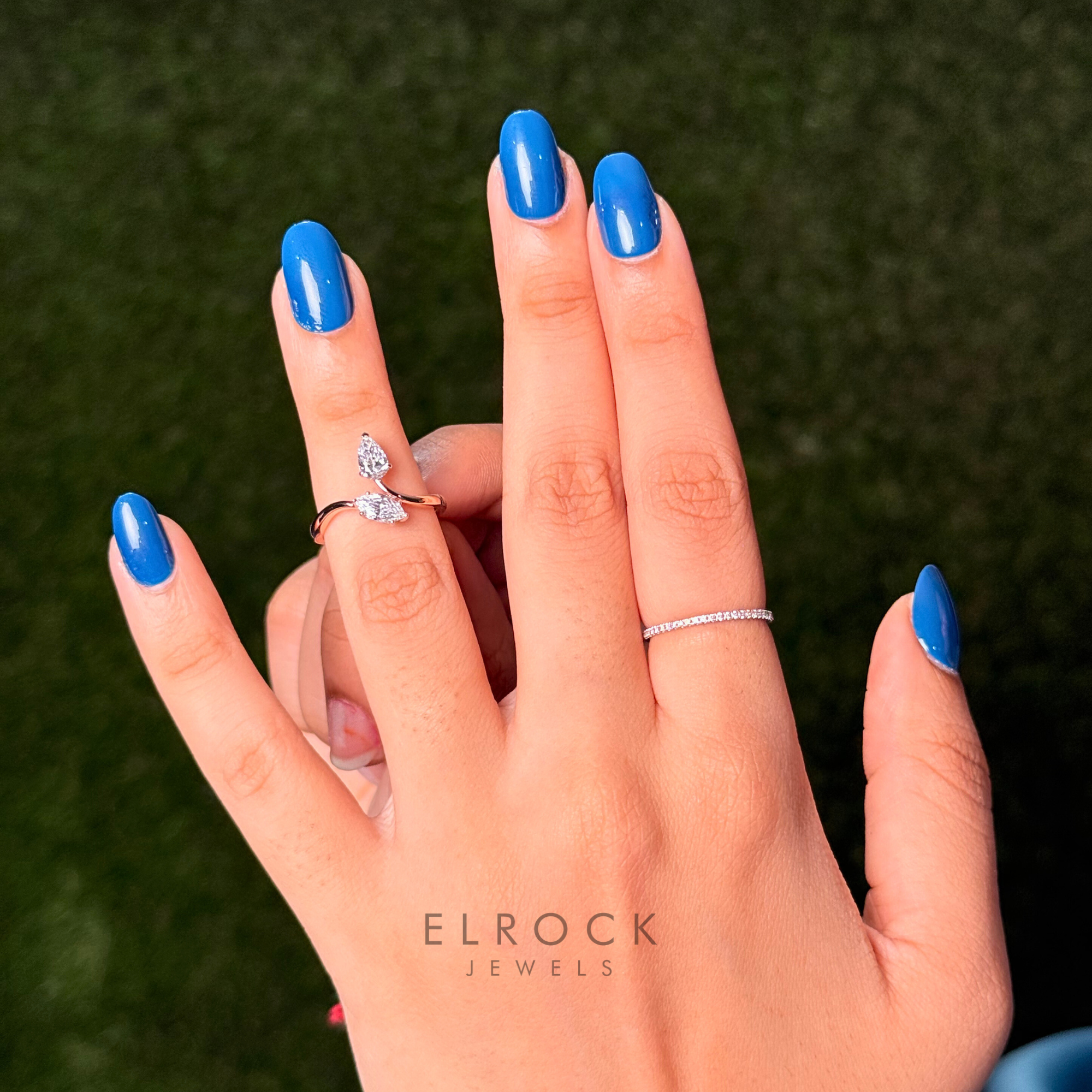 Pear Cut Toi et Moi Diamond Ring