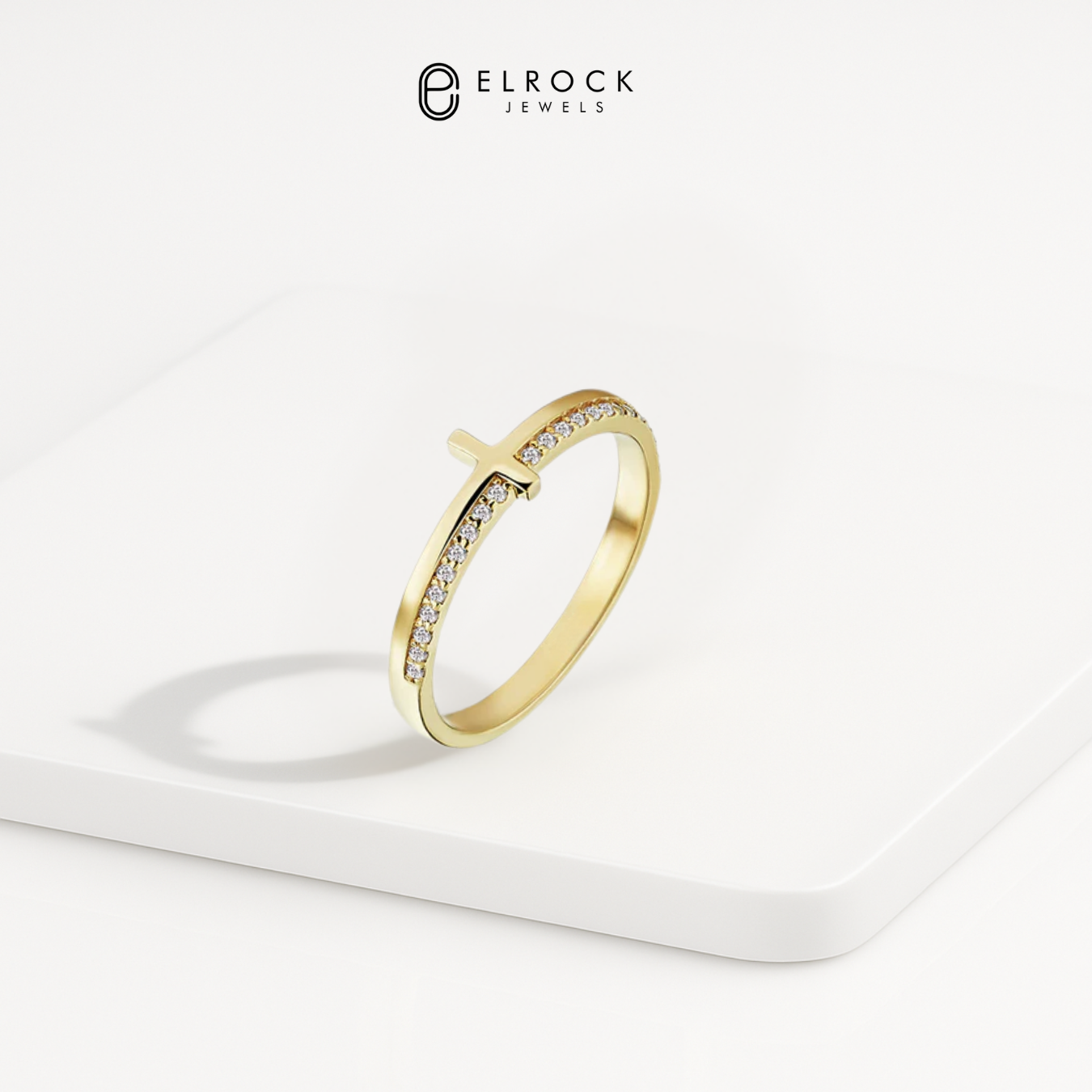 14K Gold Lab Grown Daimond Round Cut Diamond Wedding Band