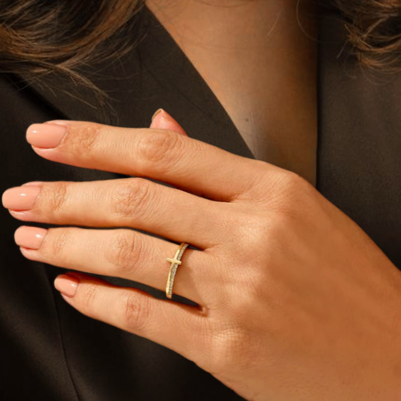 14K Gold Lab Grown Daimond Round Cut Diamond Wedding Band