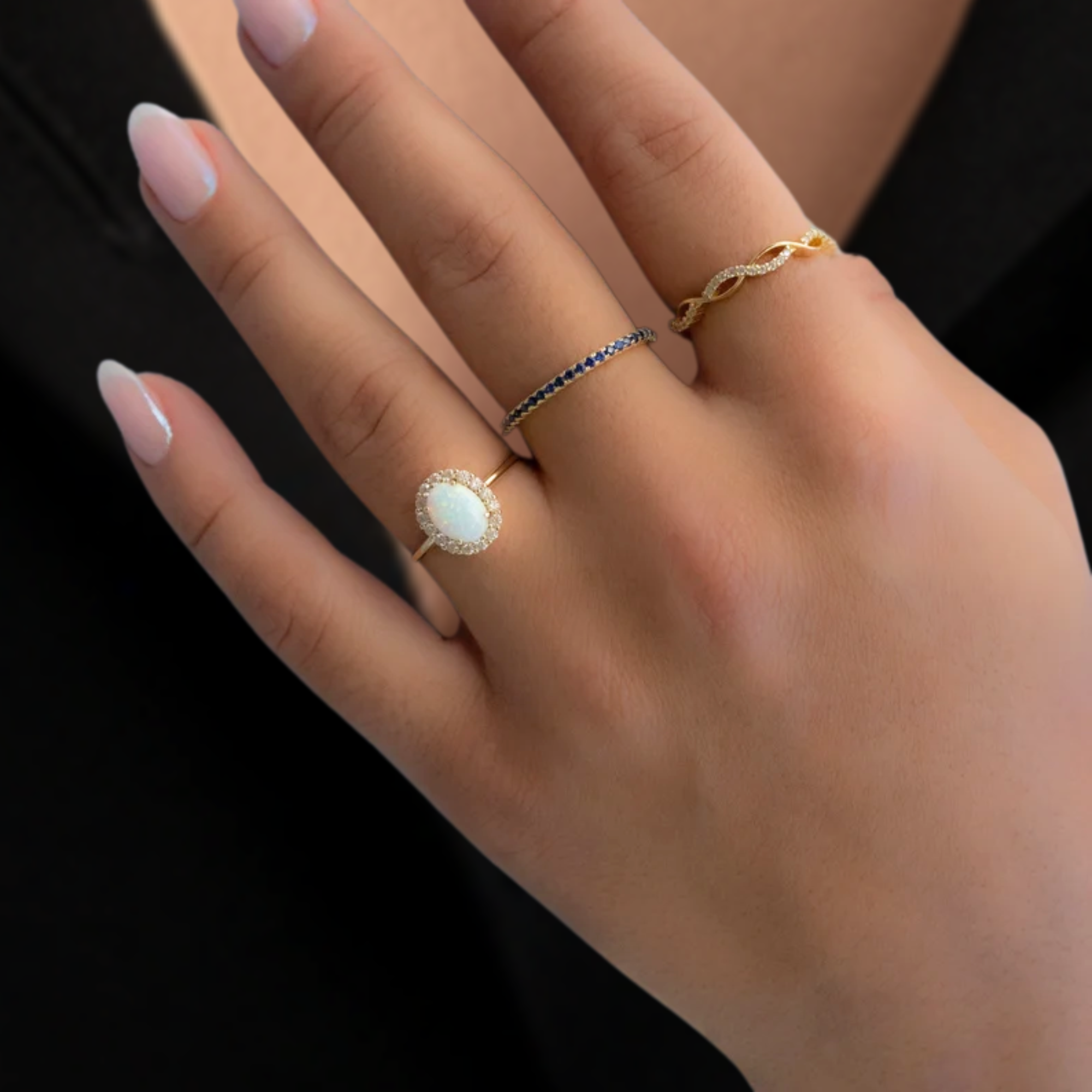 Opal Ring, Dainty Ring