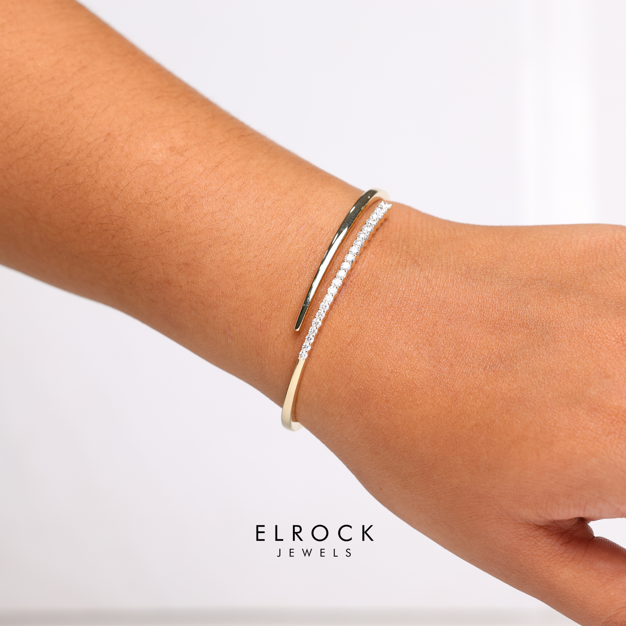 Unique Diamond Bangle Bracelet 1ct