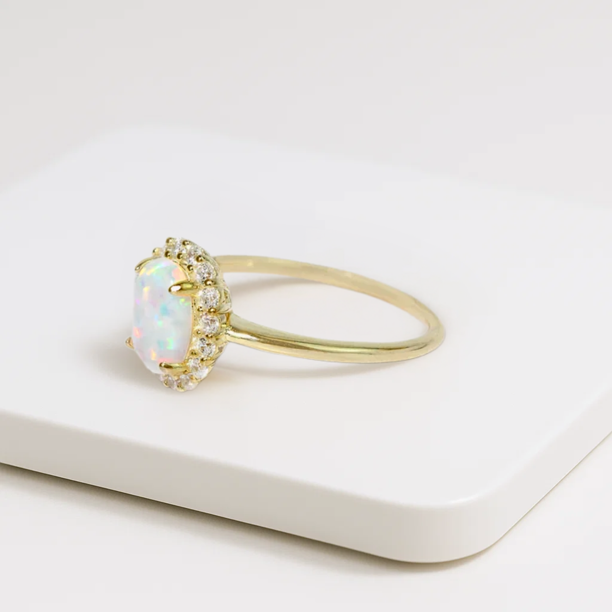 Opal Ring, Dainty Ring