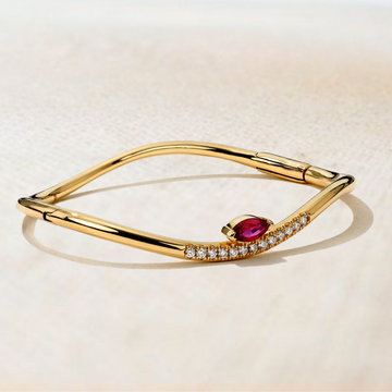 14K Gold Round Birthstone Bracelets, Custom Made Family Birthstone Jewelry, Personalized Gold Gemstone Bracelet