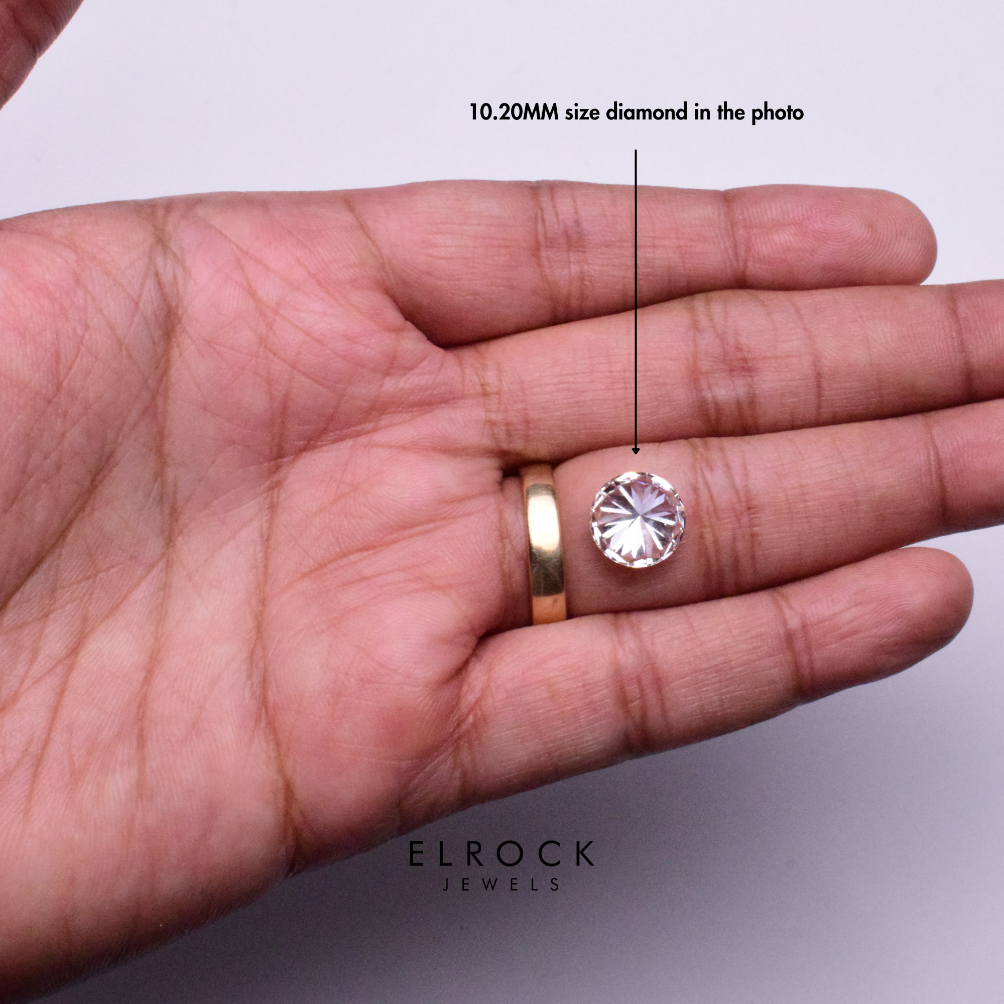 Genuine 4 Ct Round Lab Grown Diamond - 10.30 mm - Eco-friendly - IGI Certified