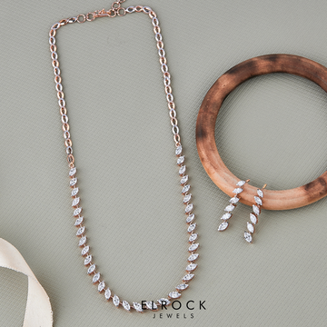 Marquise Cut Diamond Tennis Necklace