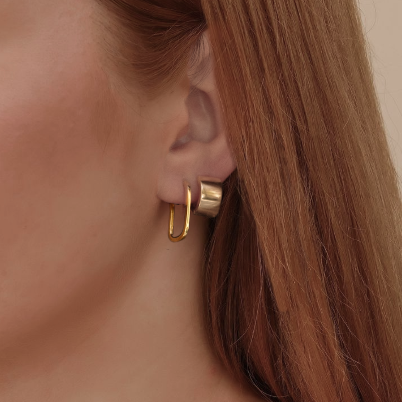 14K Gold Minimalist Hoop Huggies