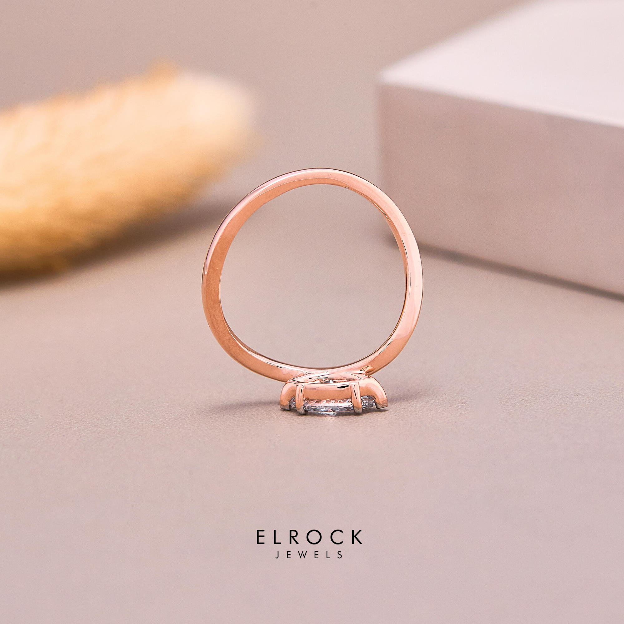 Boho Marquise Cut Lab Grown Diamond Ring