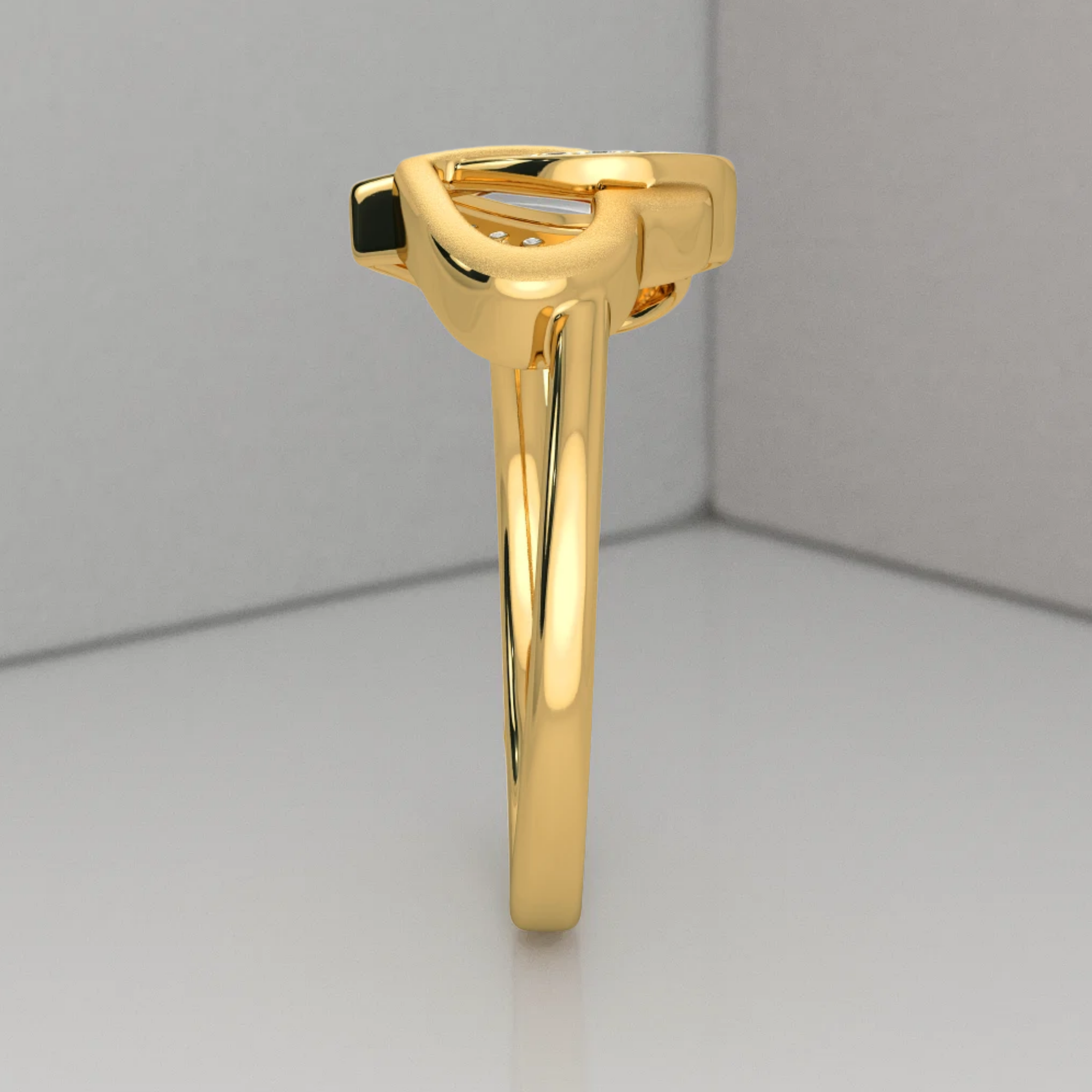 14K Gold Promise to Heart Diamond Ring