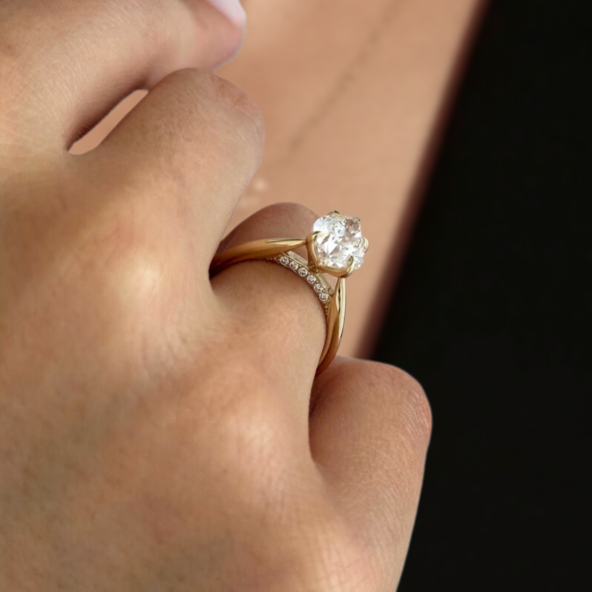 2 Carat Pear Cut Lab Grown Diamond Ring