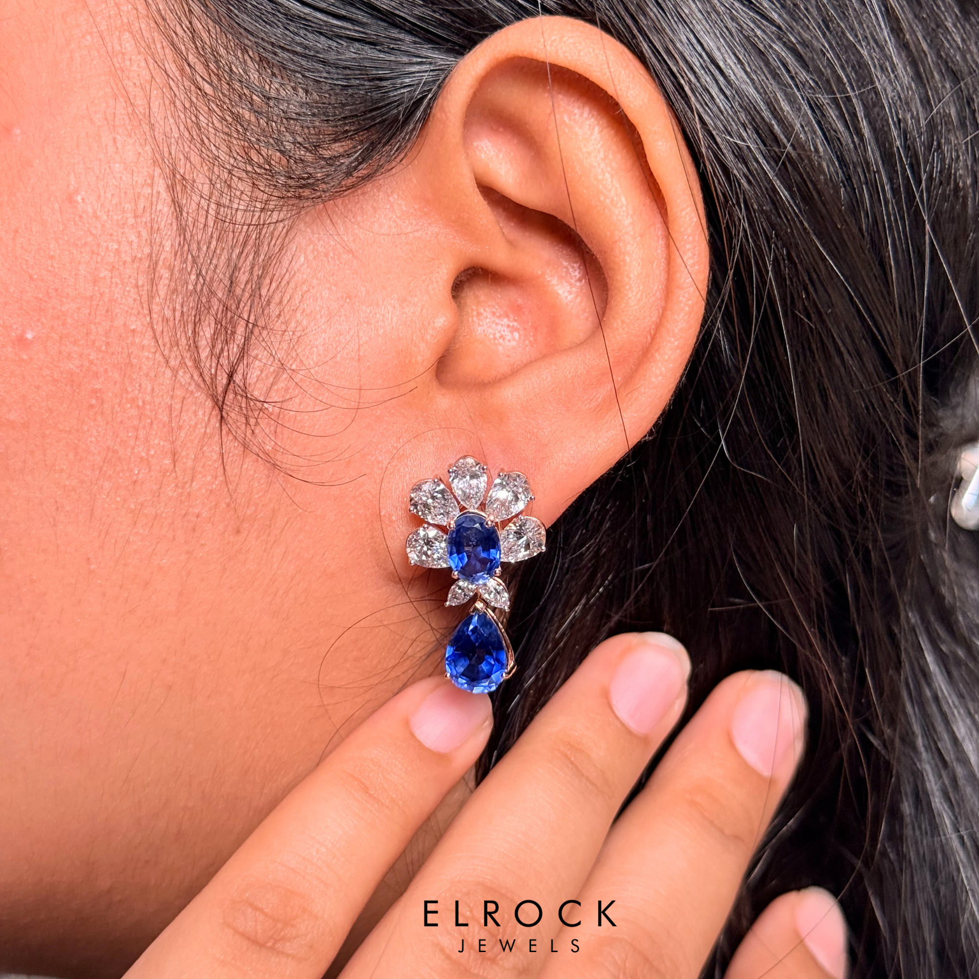 The Sapphire Floral Tennis Necklace