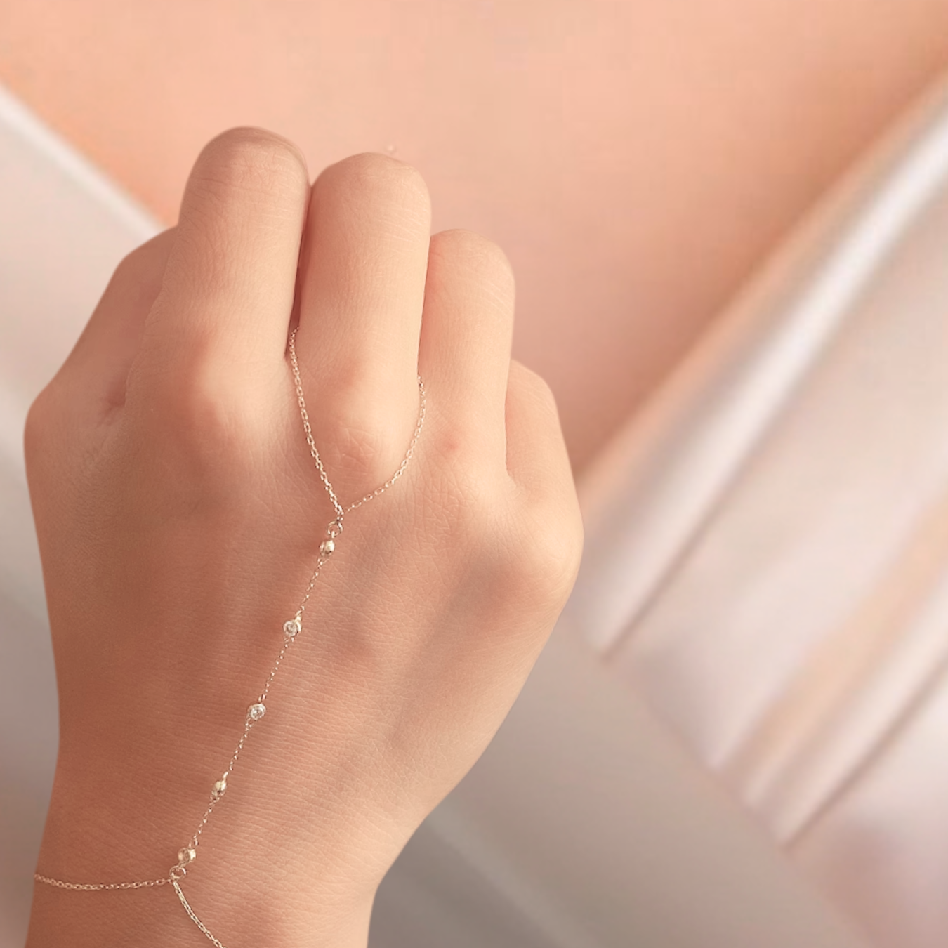 Solid Gold Chain Gold Ring Bracelet