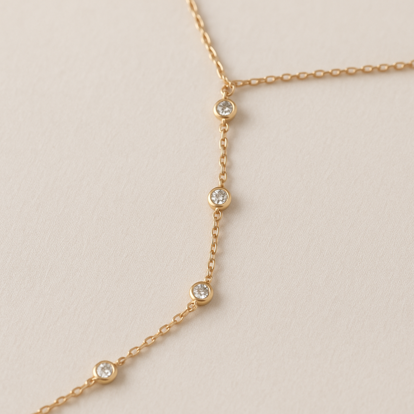 Solid Gold Chain Gold Ring Bracelet