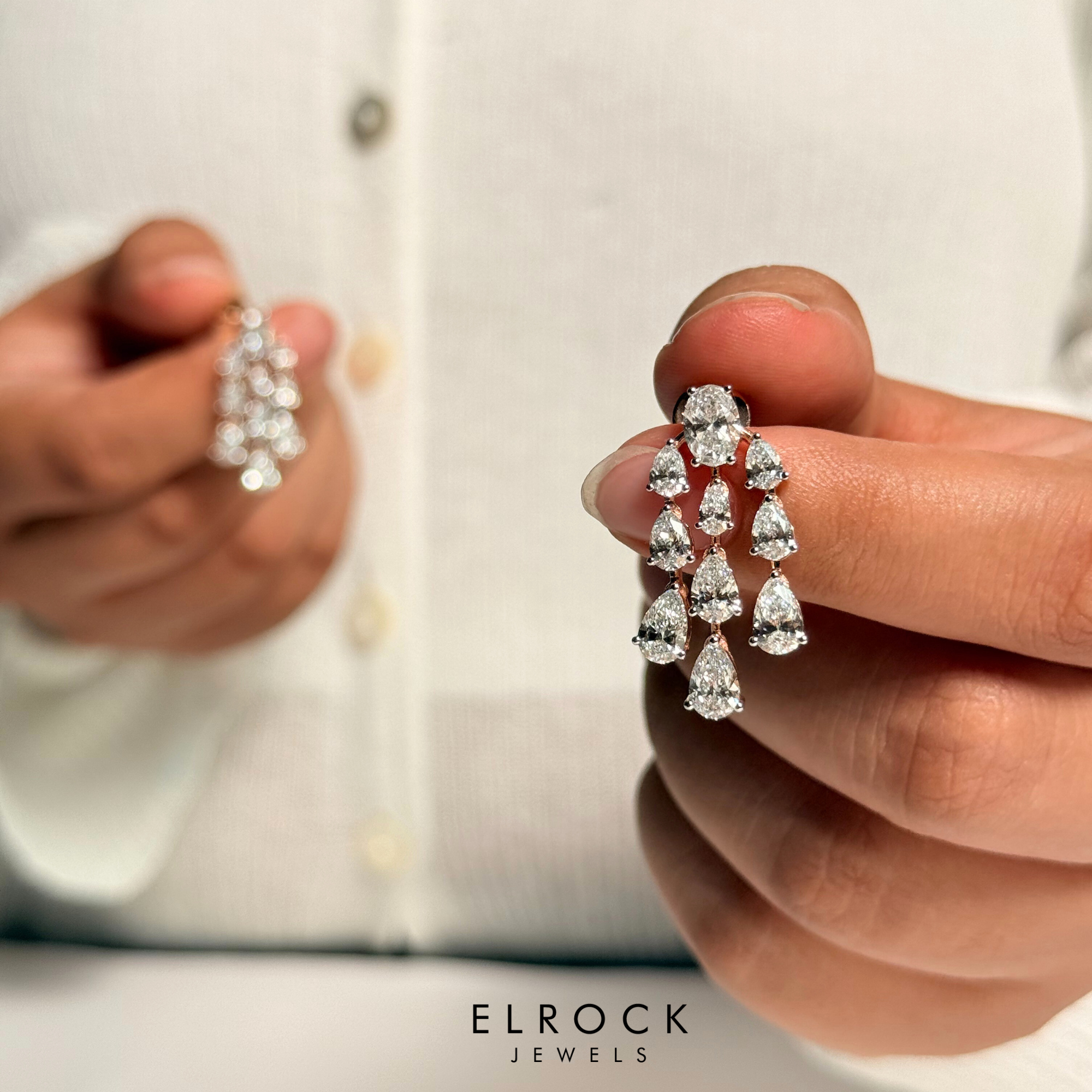 Oval & Pear Cut Diamond Necklace