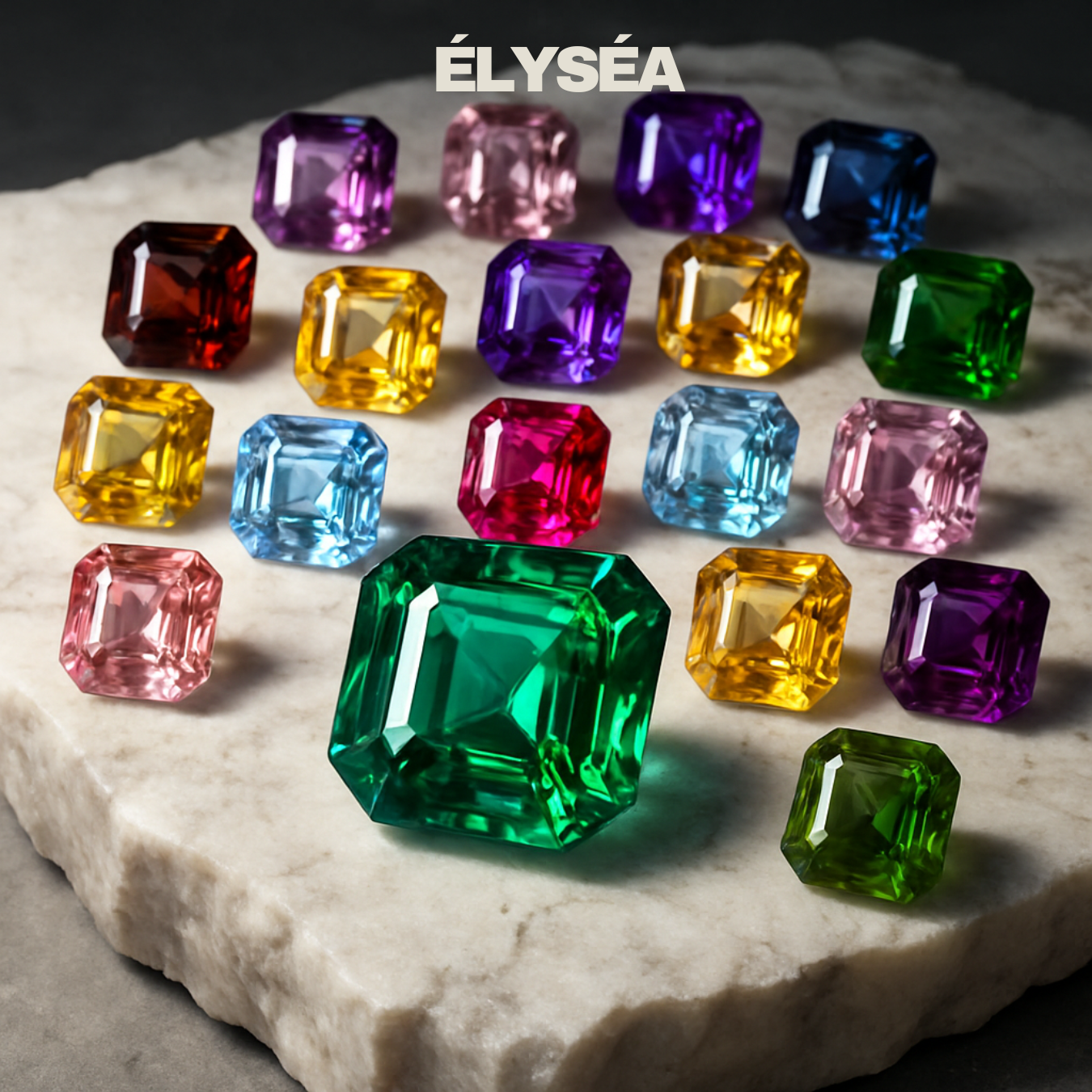 14K Solid Gold Pink Emerald Cut Diamond Solitaire Ring | Vintage Style Birthstone Ring