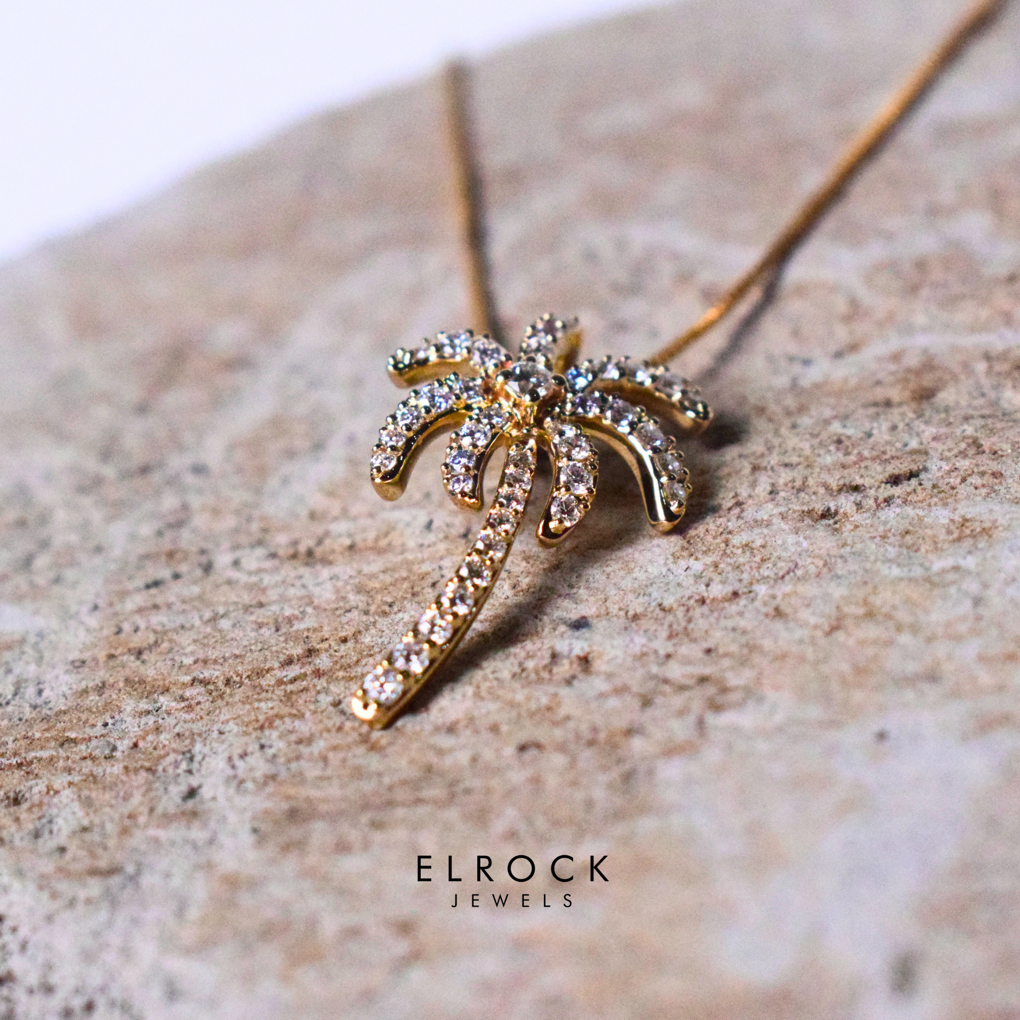 Diamond Palm Tree Pendant