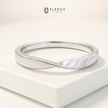 14k Gold Mobius Wedding Band, Solid Gold Twist Ring, Men's Women's Simple Matching Band