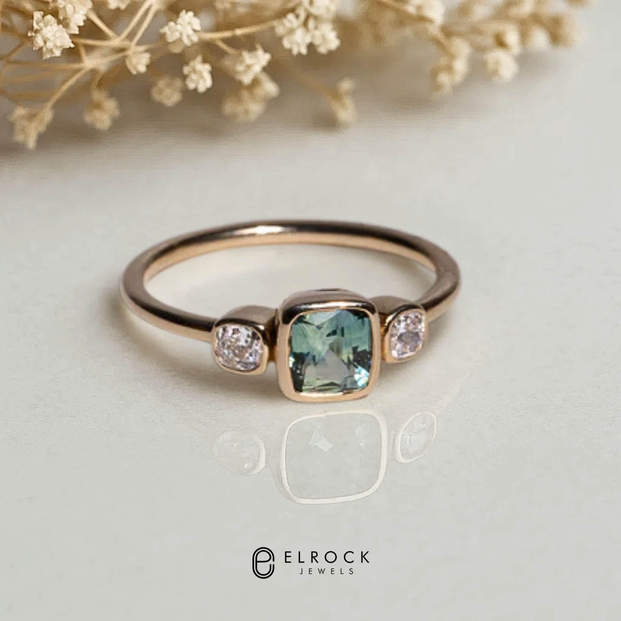 Minimalist Solid Gold Wedding Band for Her