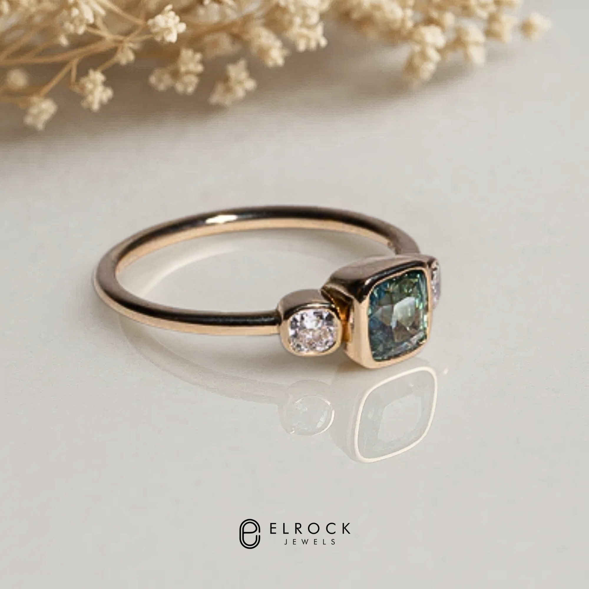 Minimalist Solid Gold Wedding Band for Her