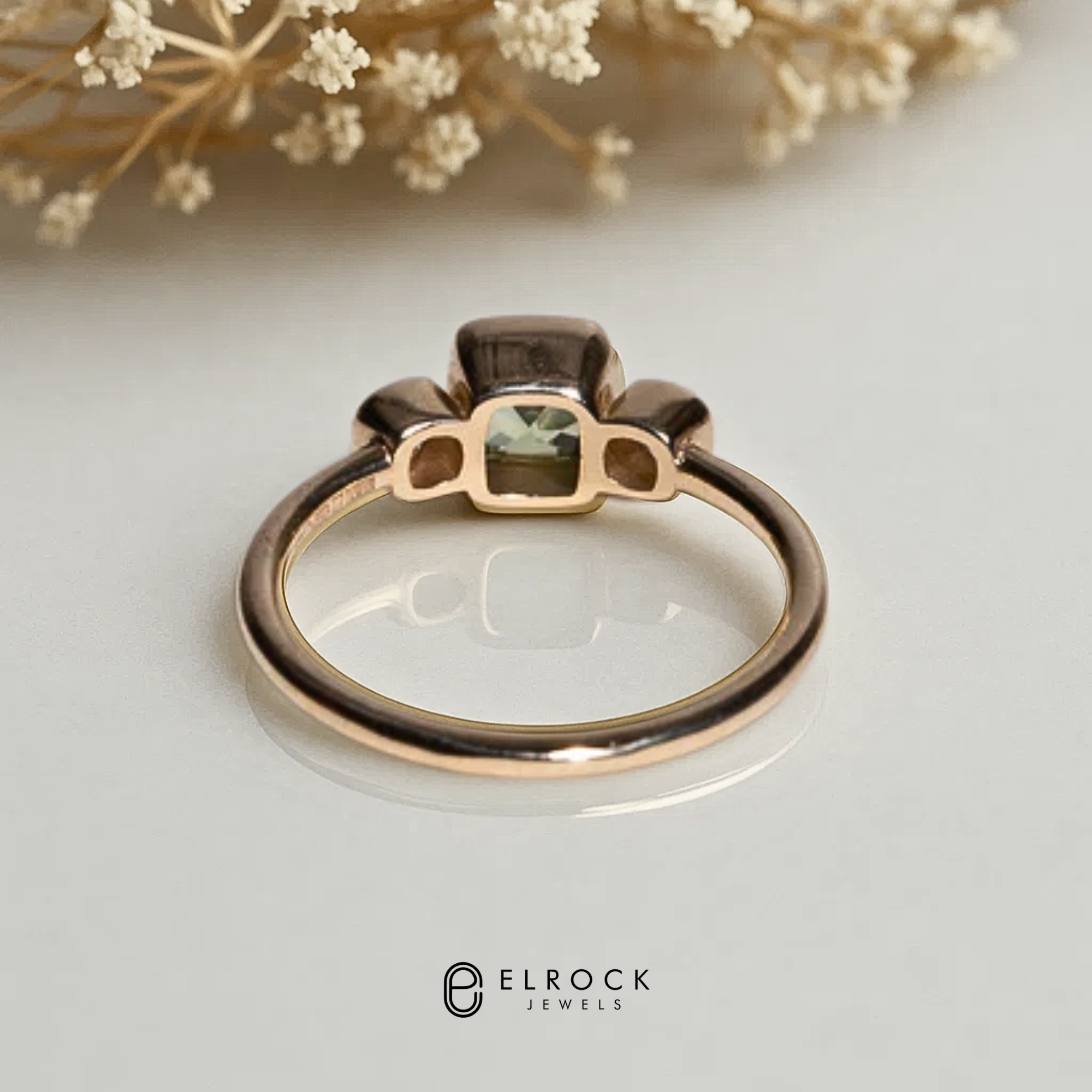 Minimalist Solid Gold Wedding Band for Her