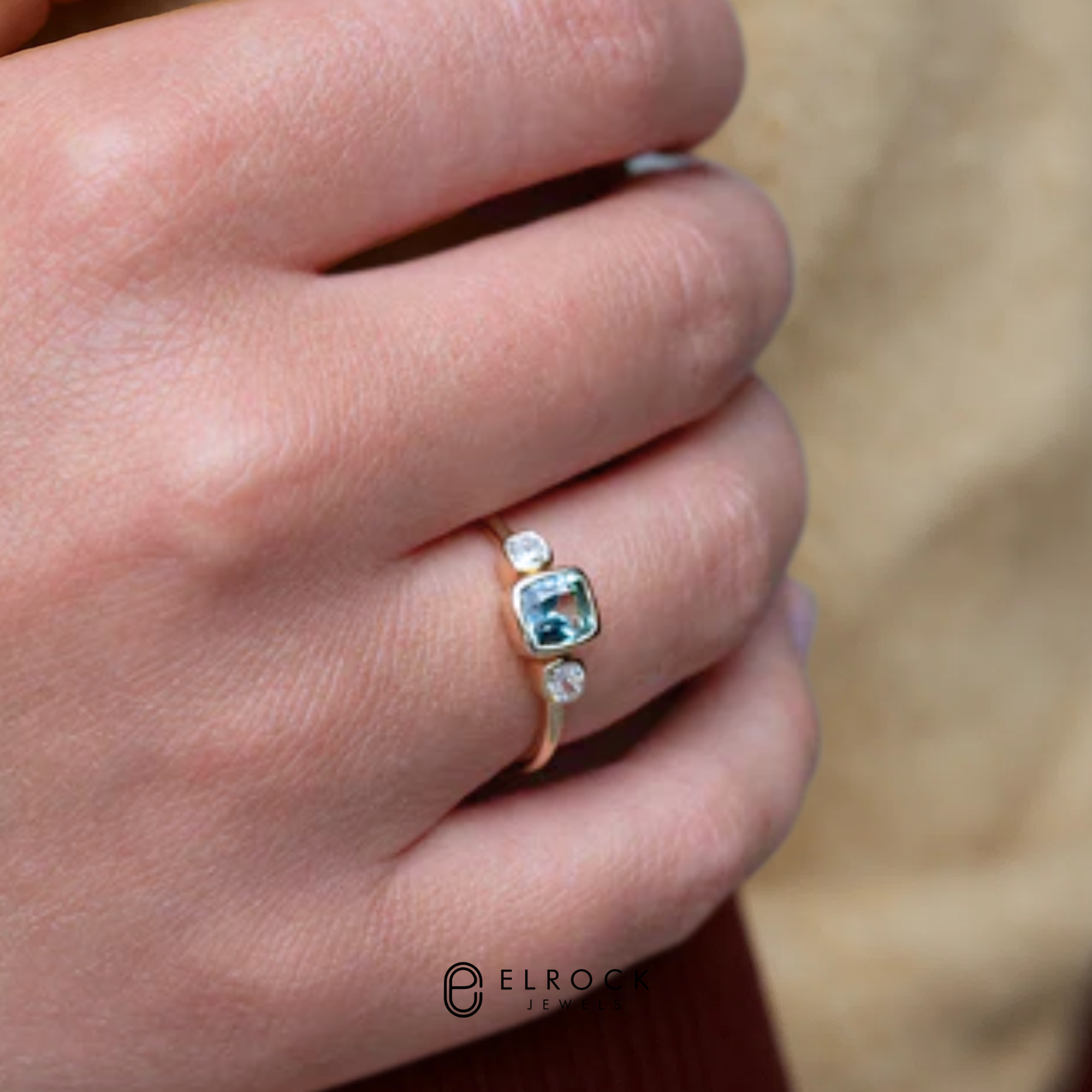 Minimalist Solid Gold Wedding Band for Her