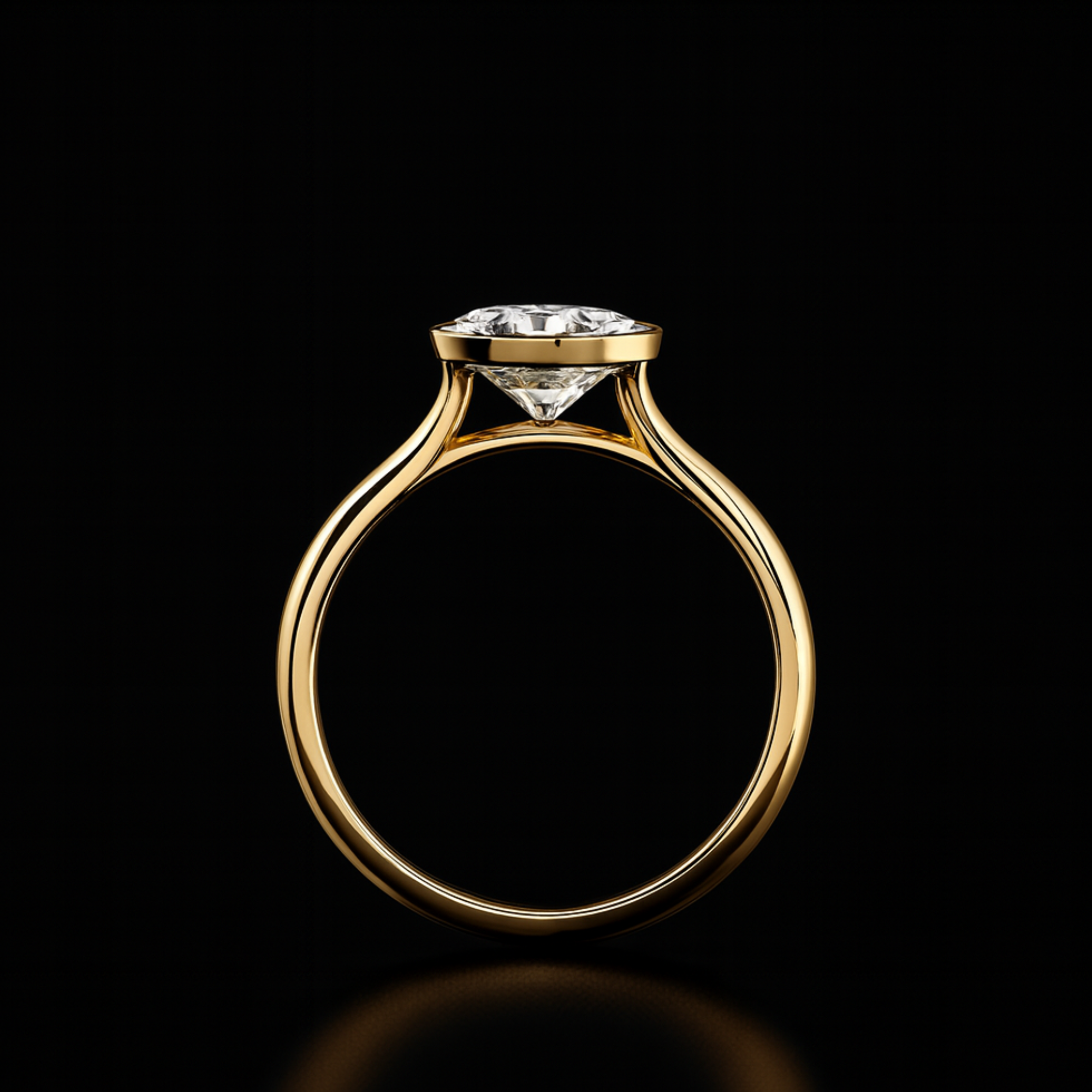 Oval Lab Grown Diamond Solitaire Ring