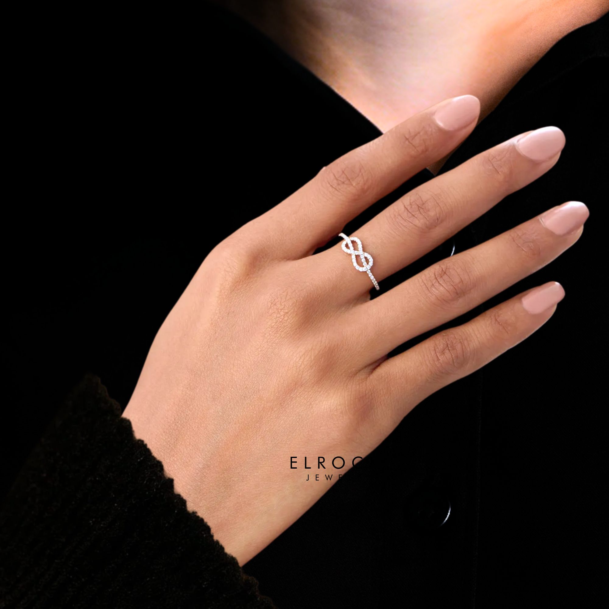 14K Gold Infinity Love Knot Ring