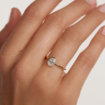 2.00 ctw Oval Lab Grown Diamond Engagement Ring Solitaire Wedding Ring
