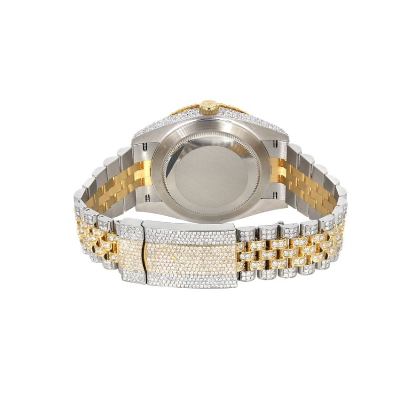 Iced Out Arabic Dial Full Moissanite Hip Hop Wristwatch For Men