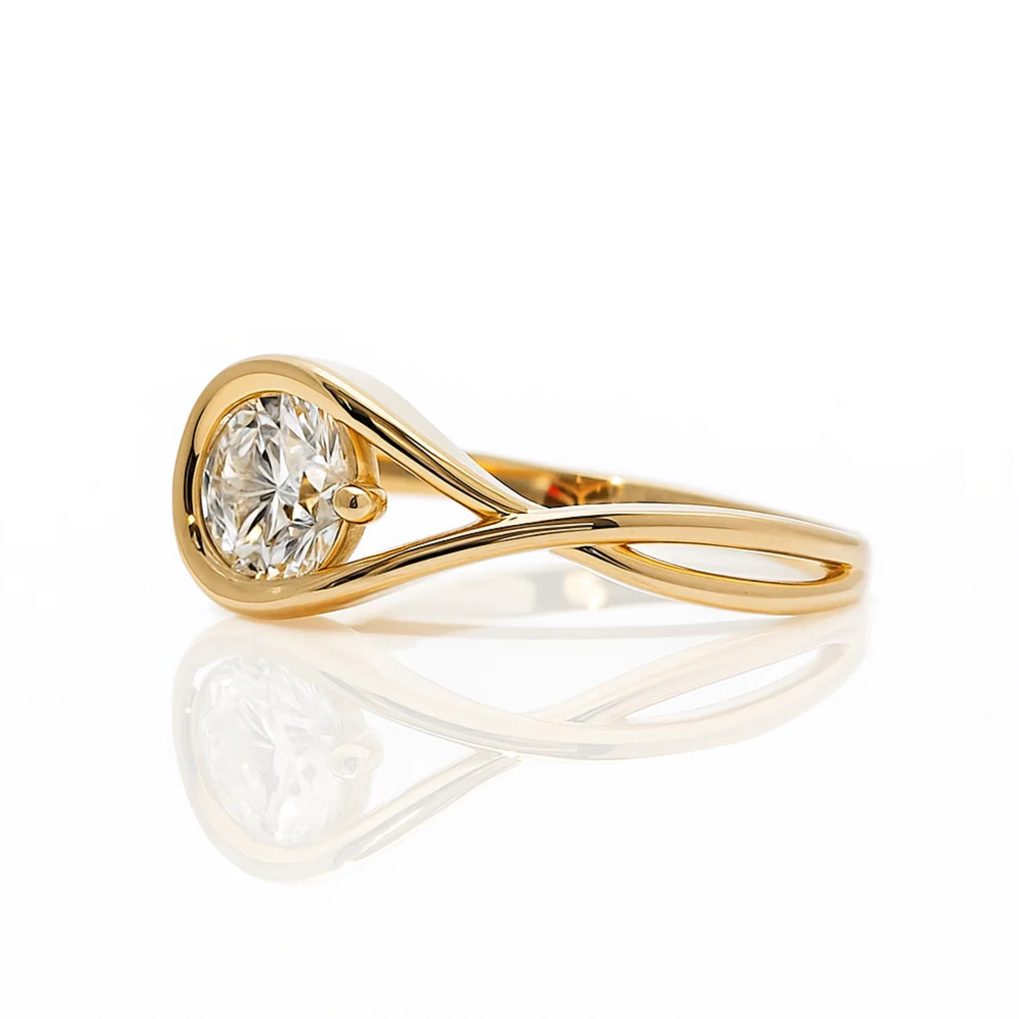 14K Gold Lab Grown Diamond Engagement Ring