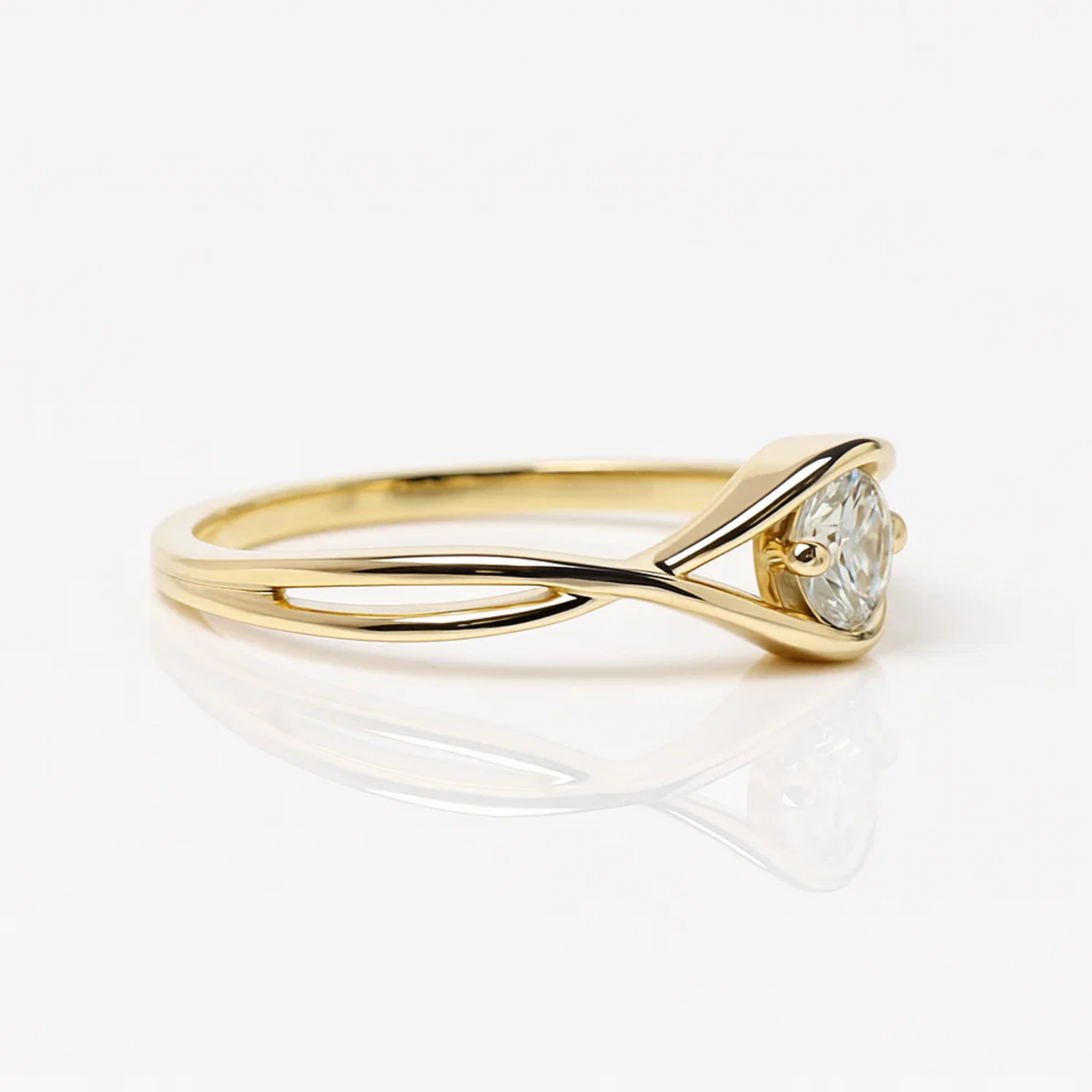 1.0 CT Lab Grown Diamond Engagement Ring