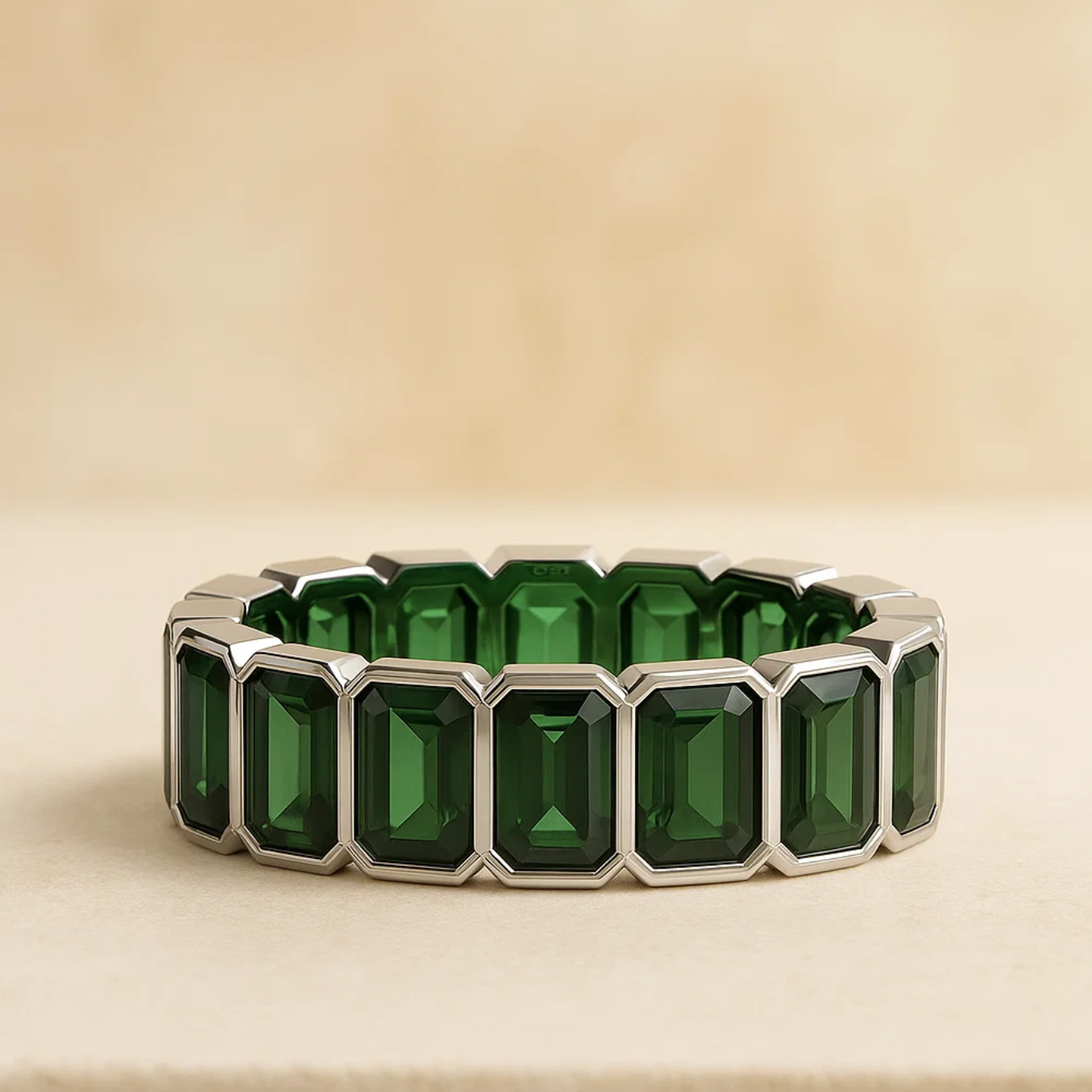 Emerald Cut Gemstone Ring
