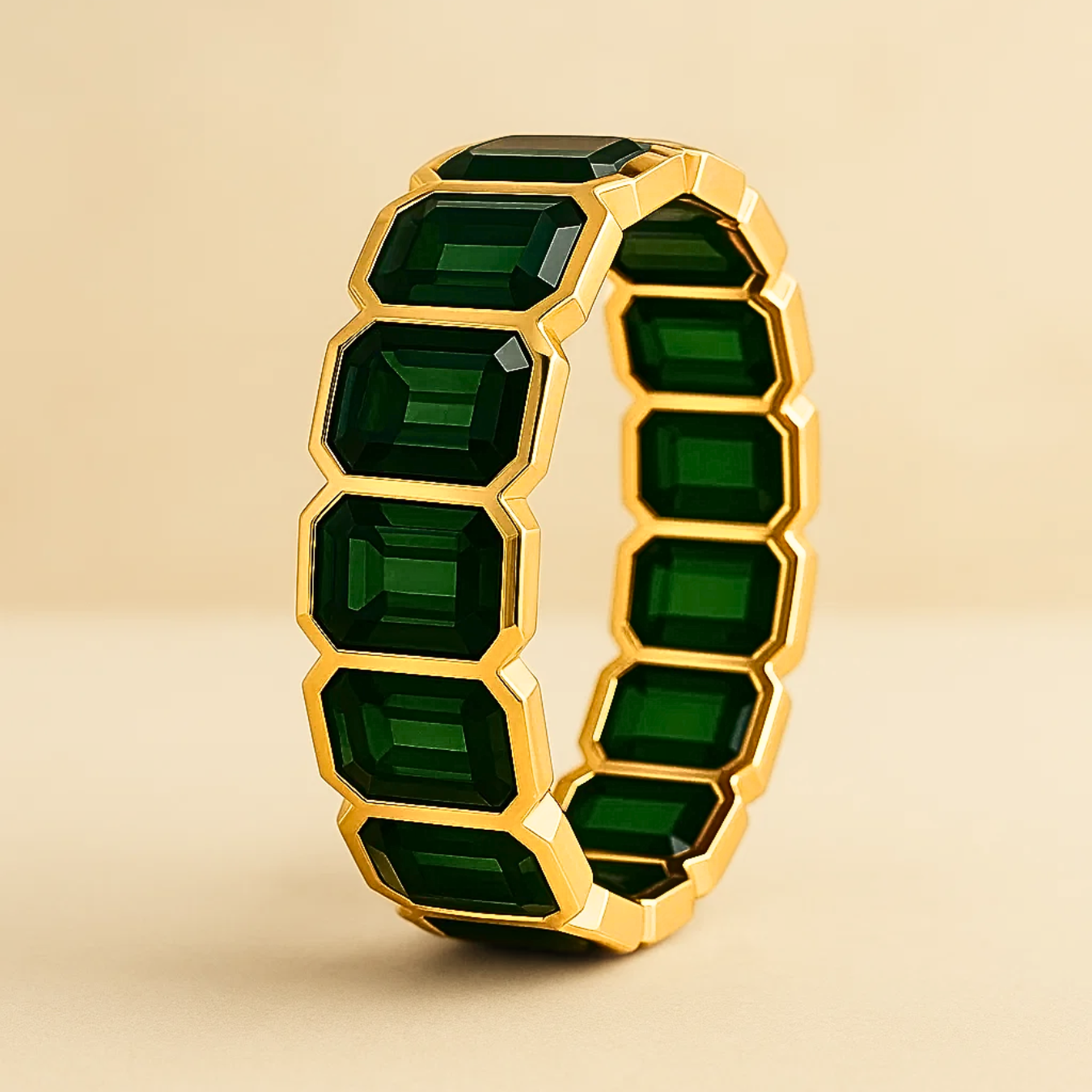 Emerald Cut Gemstone Ring