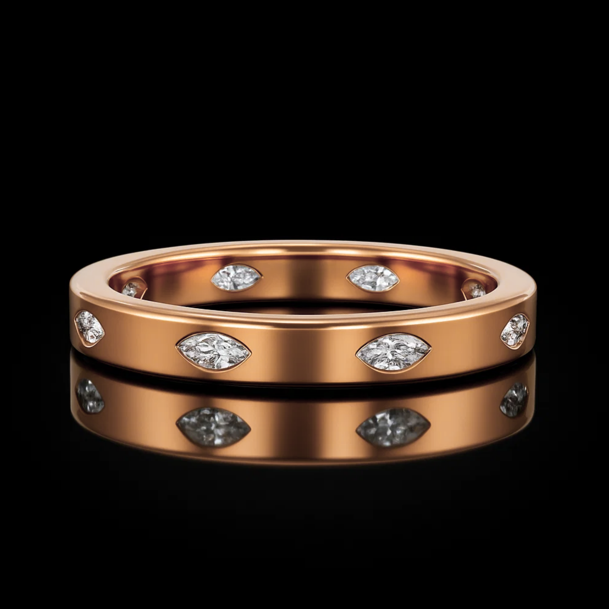 Flush Setting Lab Grown Diamond Eternity Ring