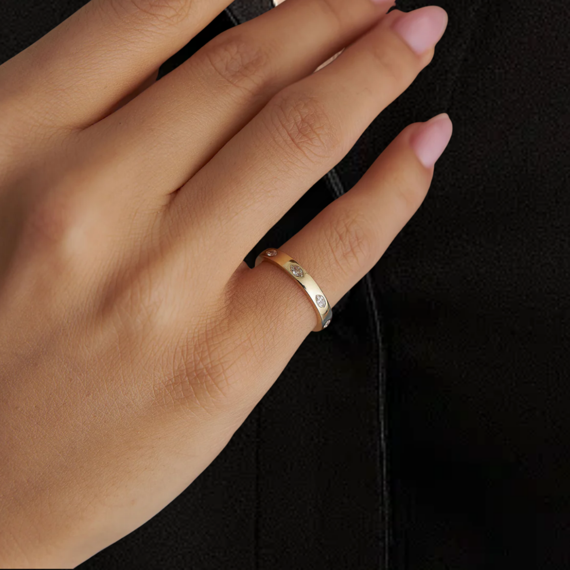 Flush Setting Lab Grown Diamond Eternity Ring
