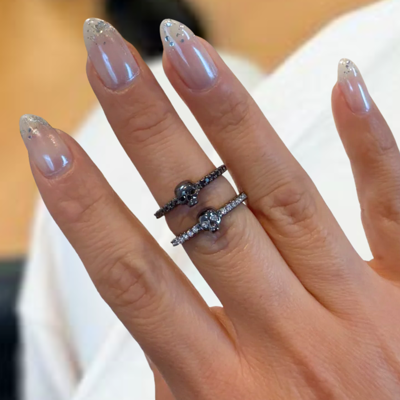 2.0 Ct East West Pear Cut Lab Grown Engagement Ring