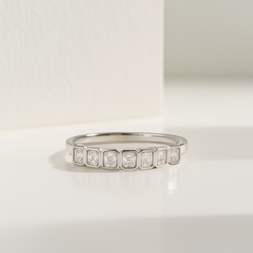 14K Radiant Cut Diamond Band / Eternity Band / Radiant Cut Wedding Band