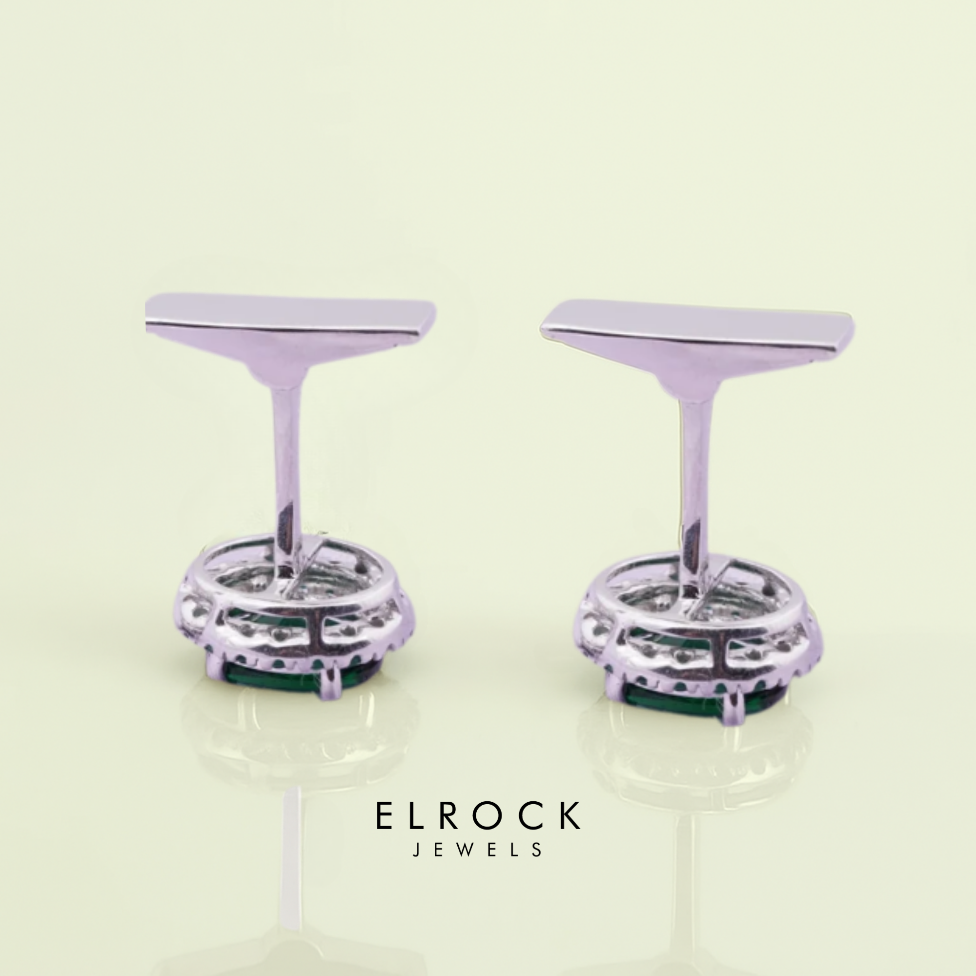 Oval Halo Diamond Shirt Cufflink