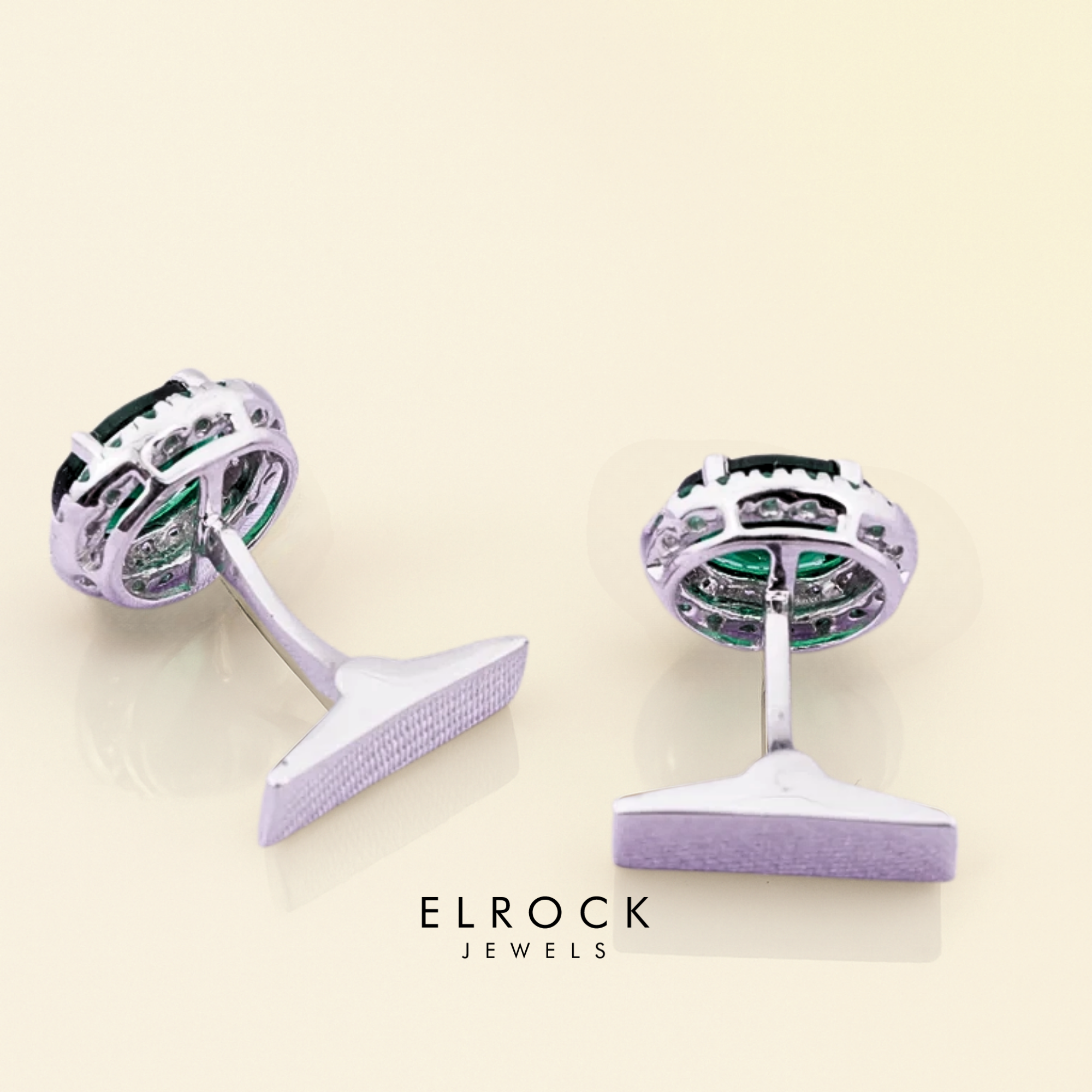 Oval Halo Diamond Shirt Cufflink