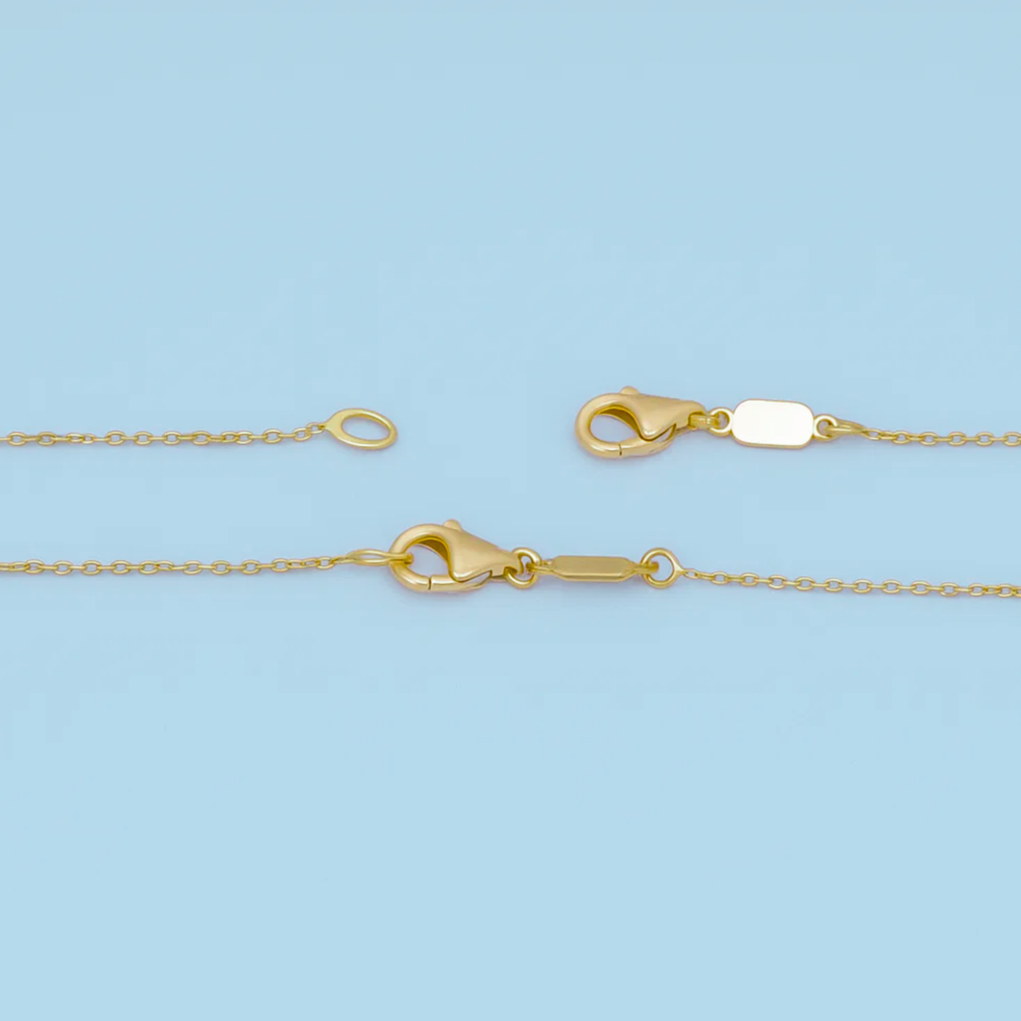 14K Solid Gold Anchor Necklace