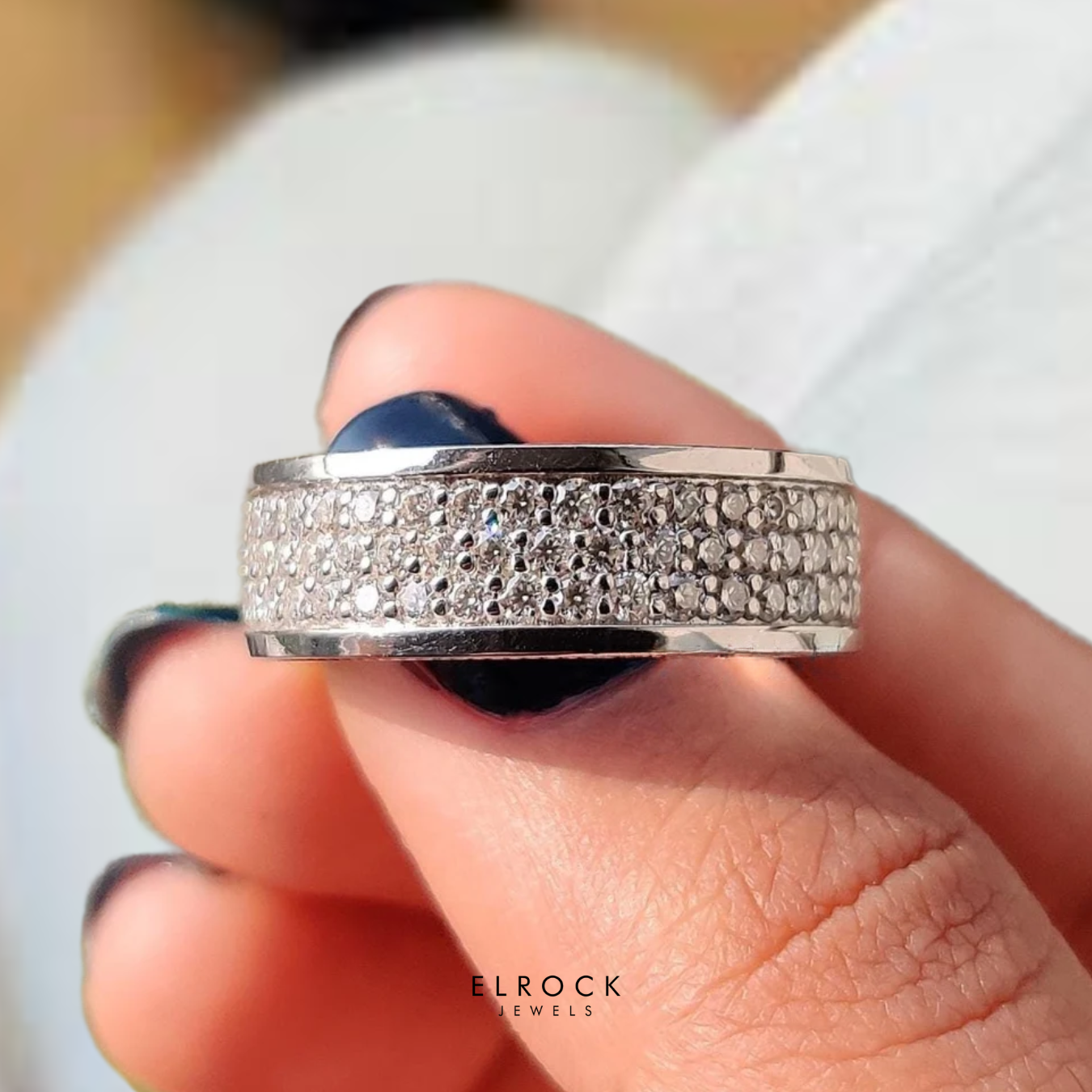 Lab Grown Diamond Full Eternity Engagement Diamond Band For Men's