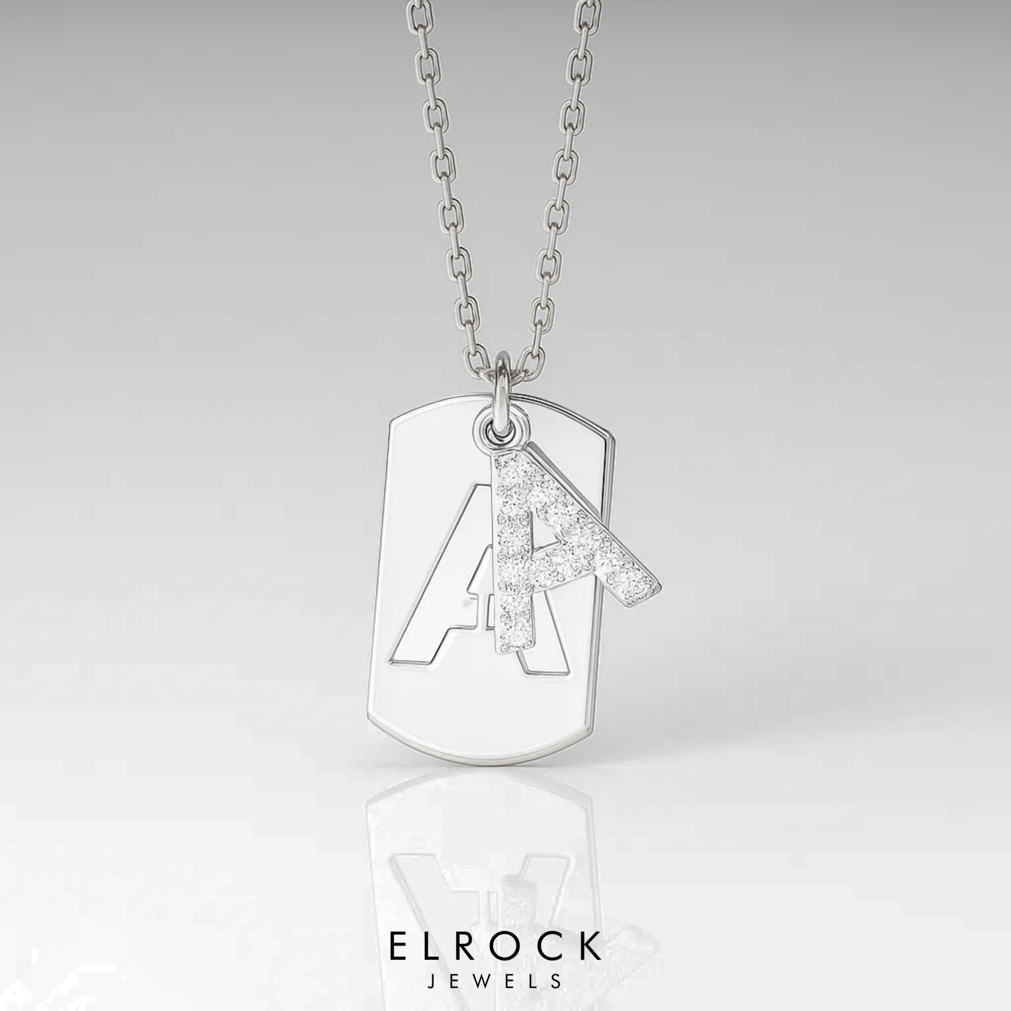 14K Gold Diamond Letter Necklace