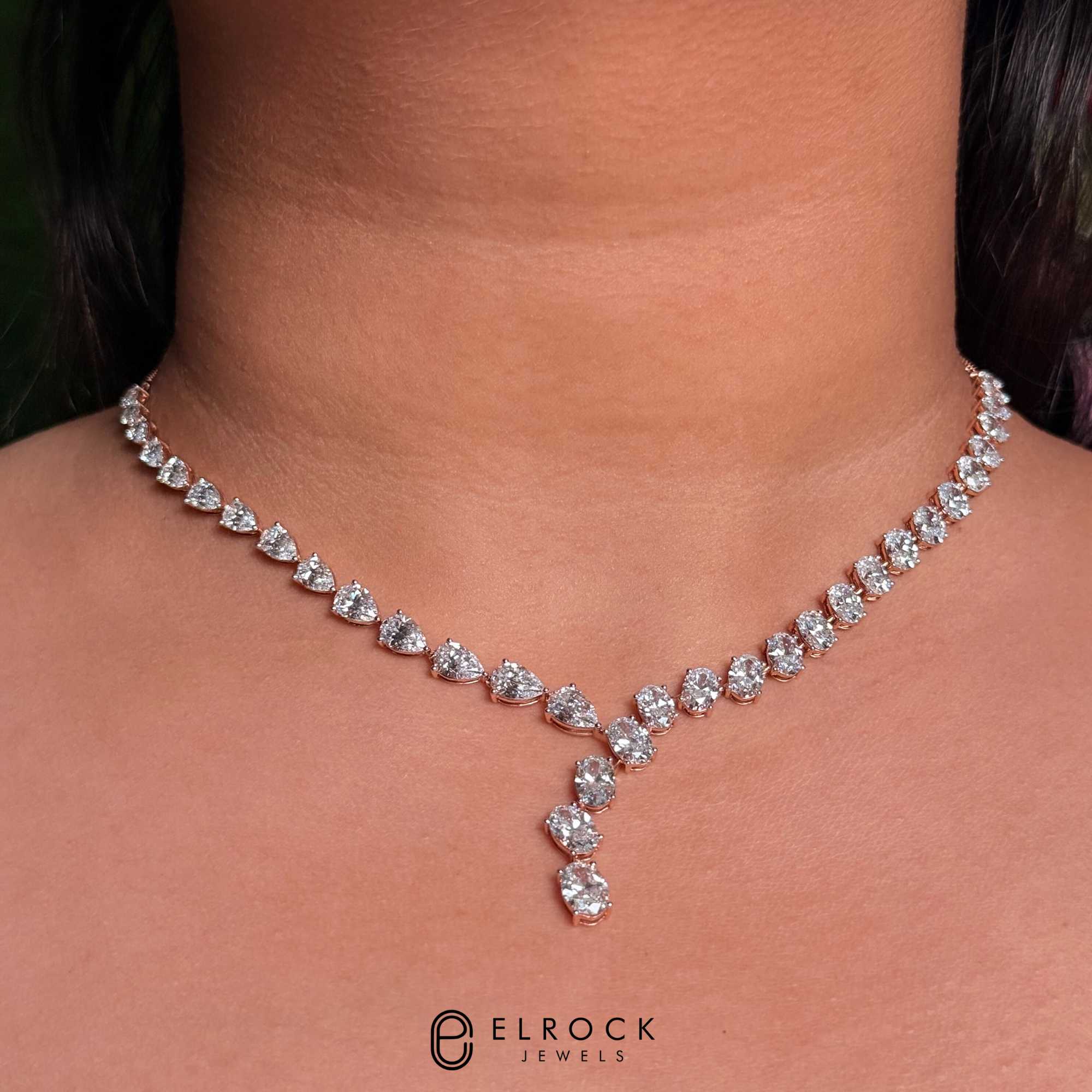 Unique Multi Shape Wedding Necklace