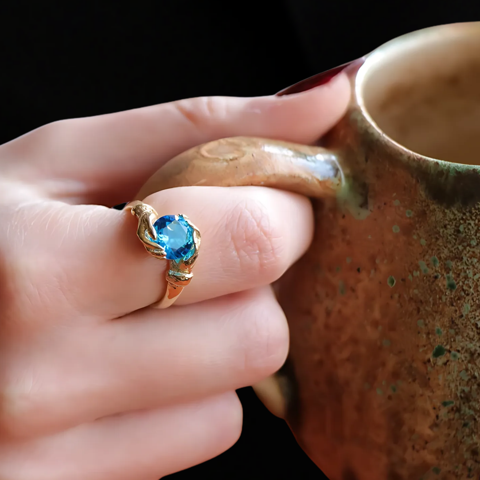 14K Birthstone Personalized Gemstone Ring