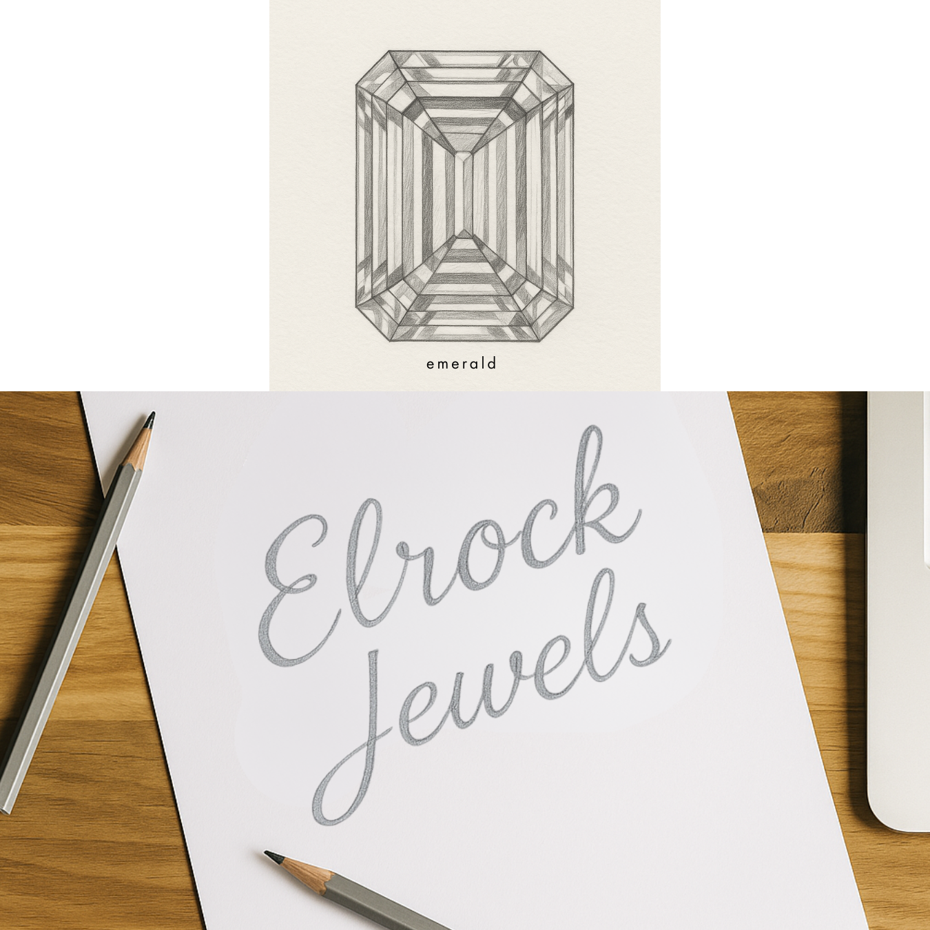14K Gold Vintage 1 Carat Emerald Cut Engagement Ring