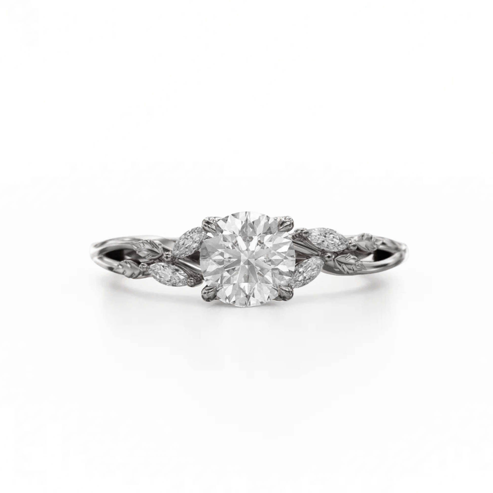Rose gold diamond ring