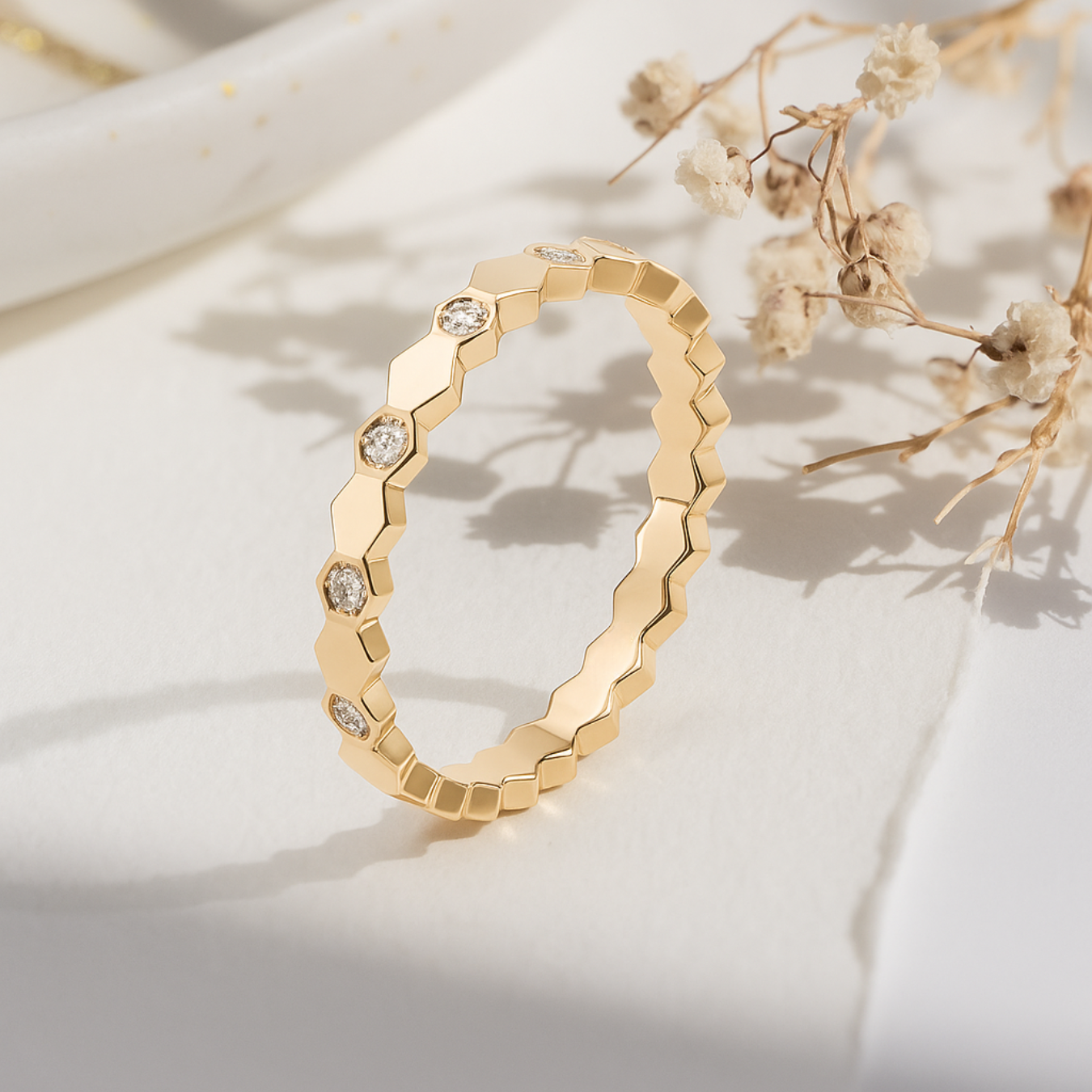 Lab Grown Round Diamond Wedding Band