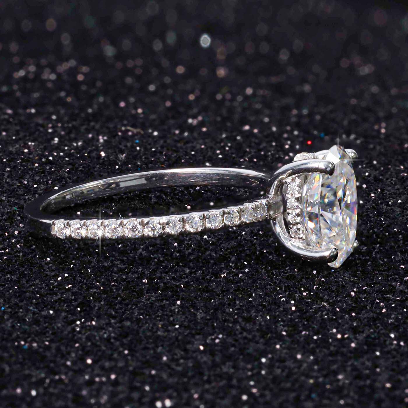 14K Gold Lab Diamond Engagement Ring