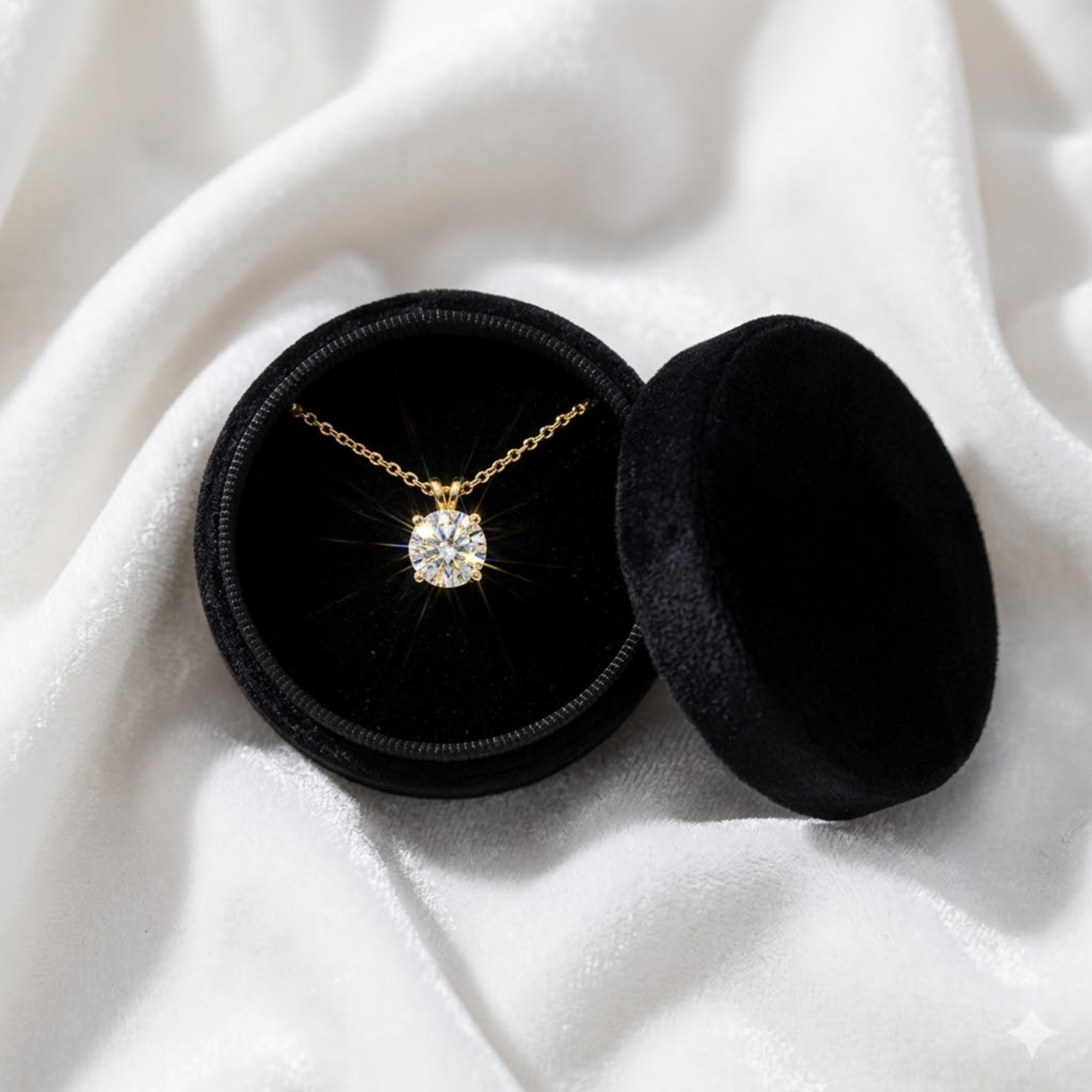 14K White Gold 1.70 Carat Solitaire Lab Grown Diamond Pendant Necklace