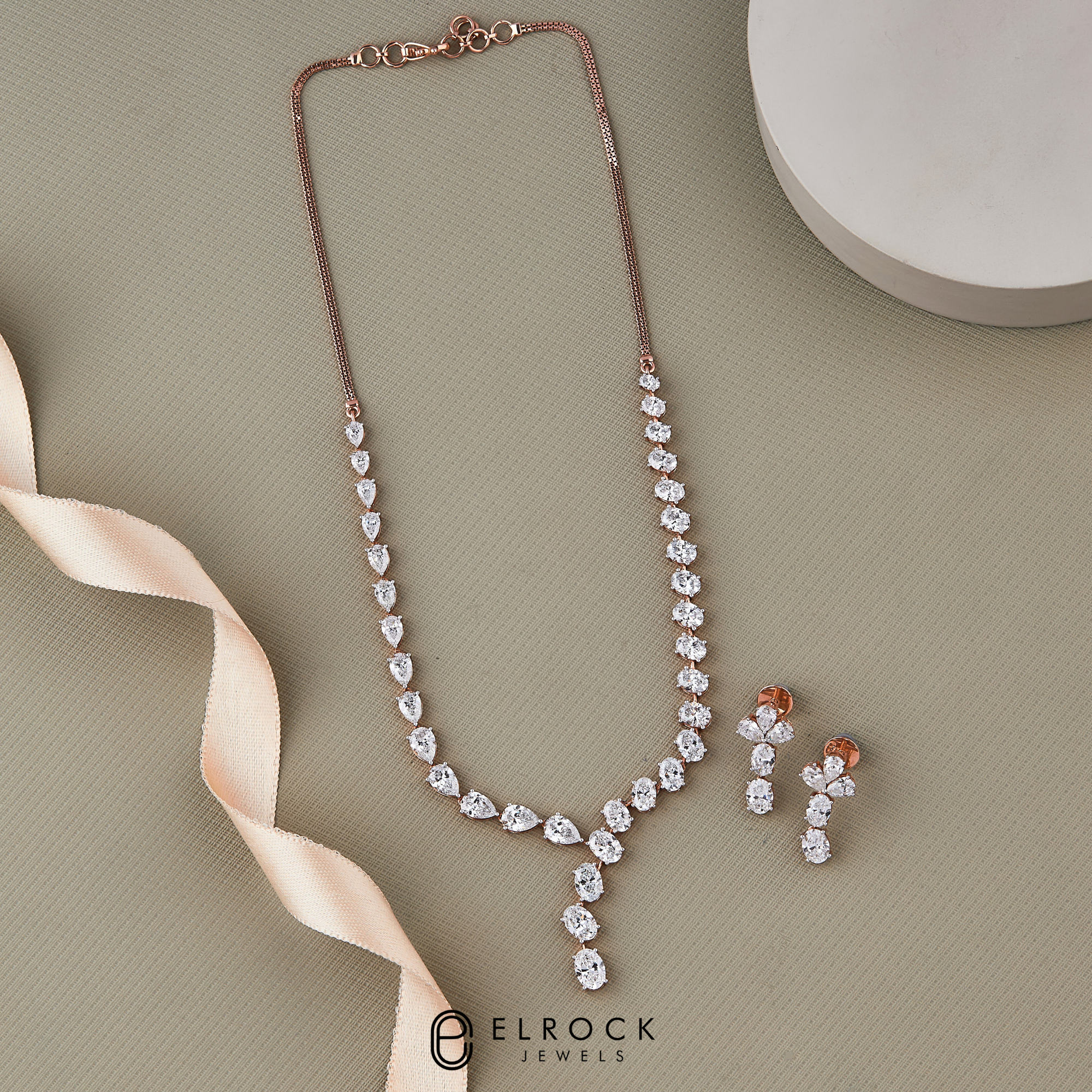 Unique Multi Shape Wedding Necklace