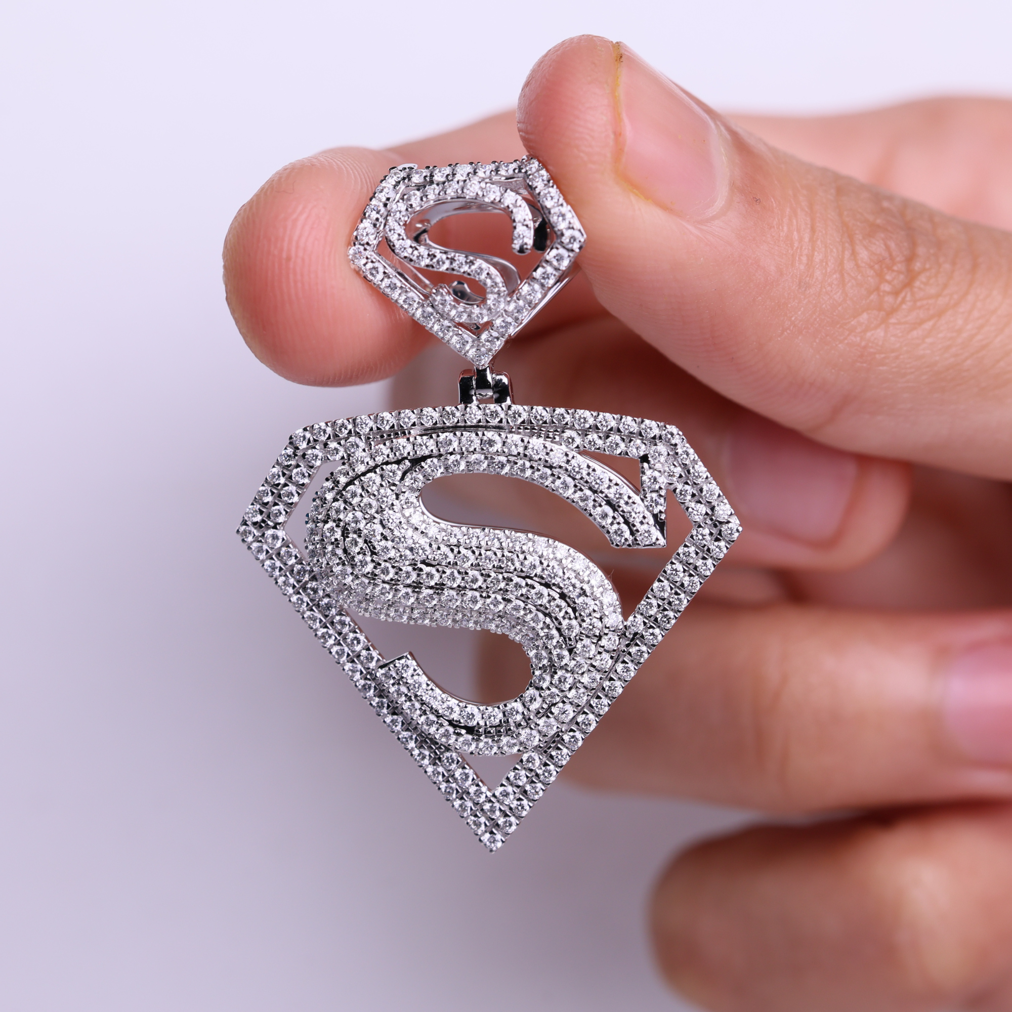 14k Gold Diamond Jewelry, Hip Hop Lab Grown Diamond Pendant